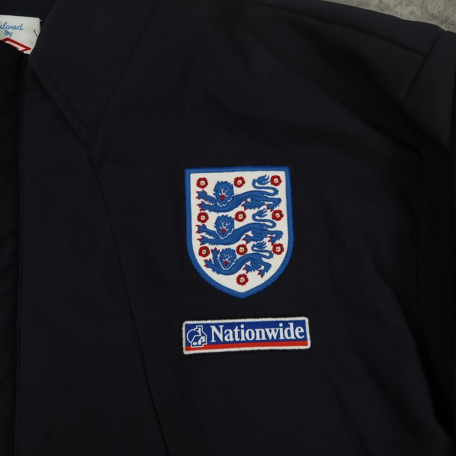 England Jacket Mens Extra Large Navy 2009 2010 Umbro Tailored Training photo 3