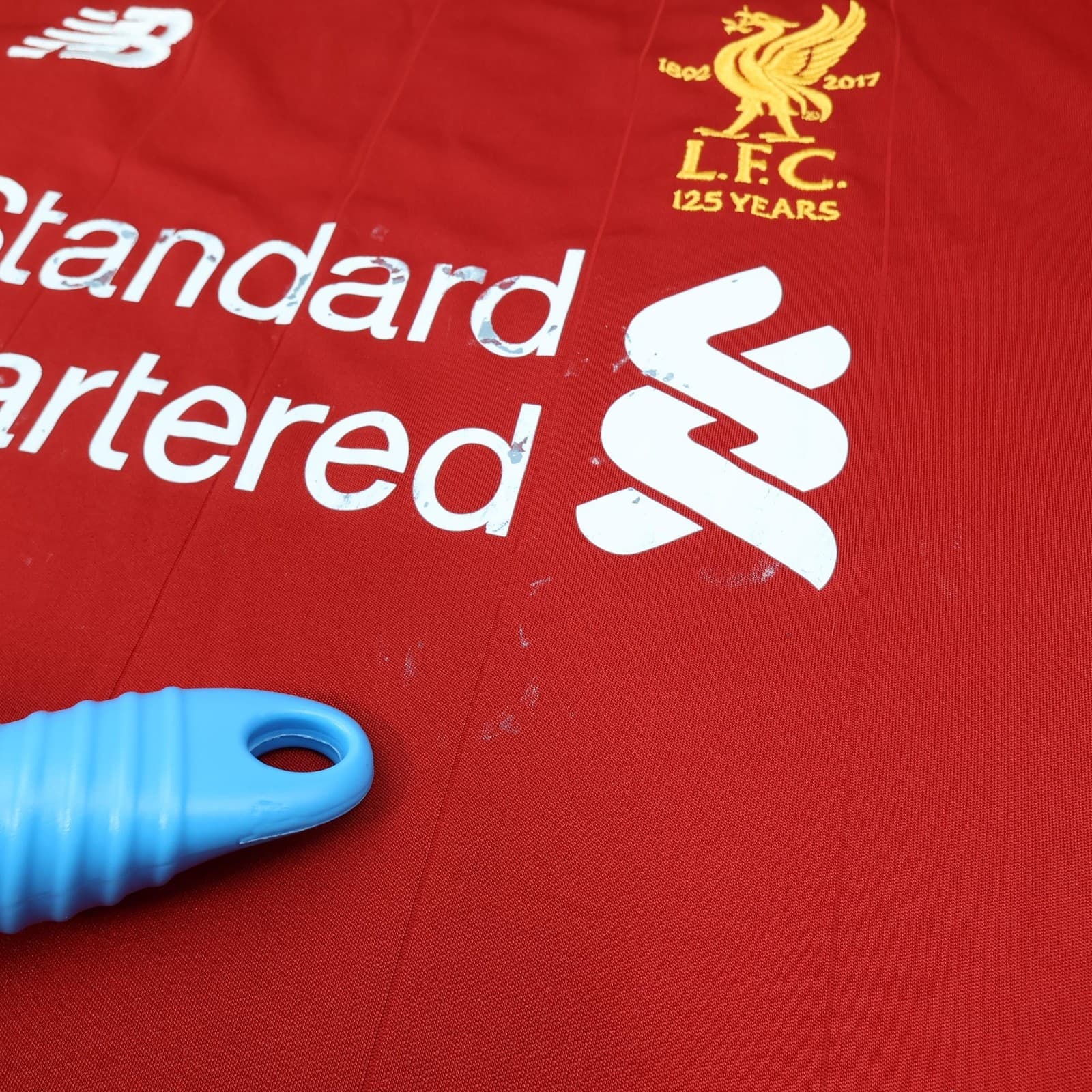 Liverpool Shirt Mens XL Red Home 2017 2018 Football New Balance Soccer Jersey photo 7