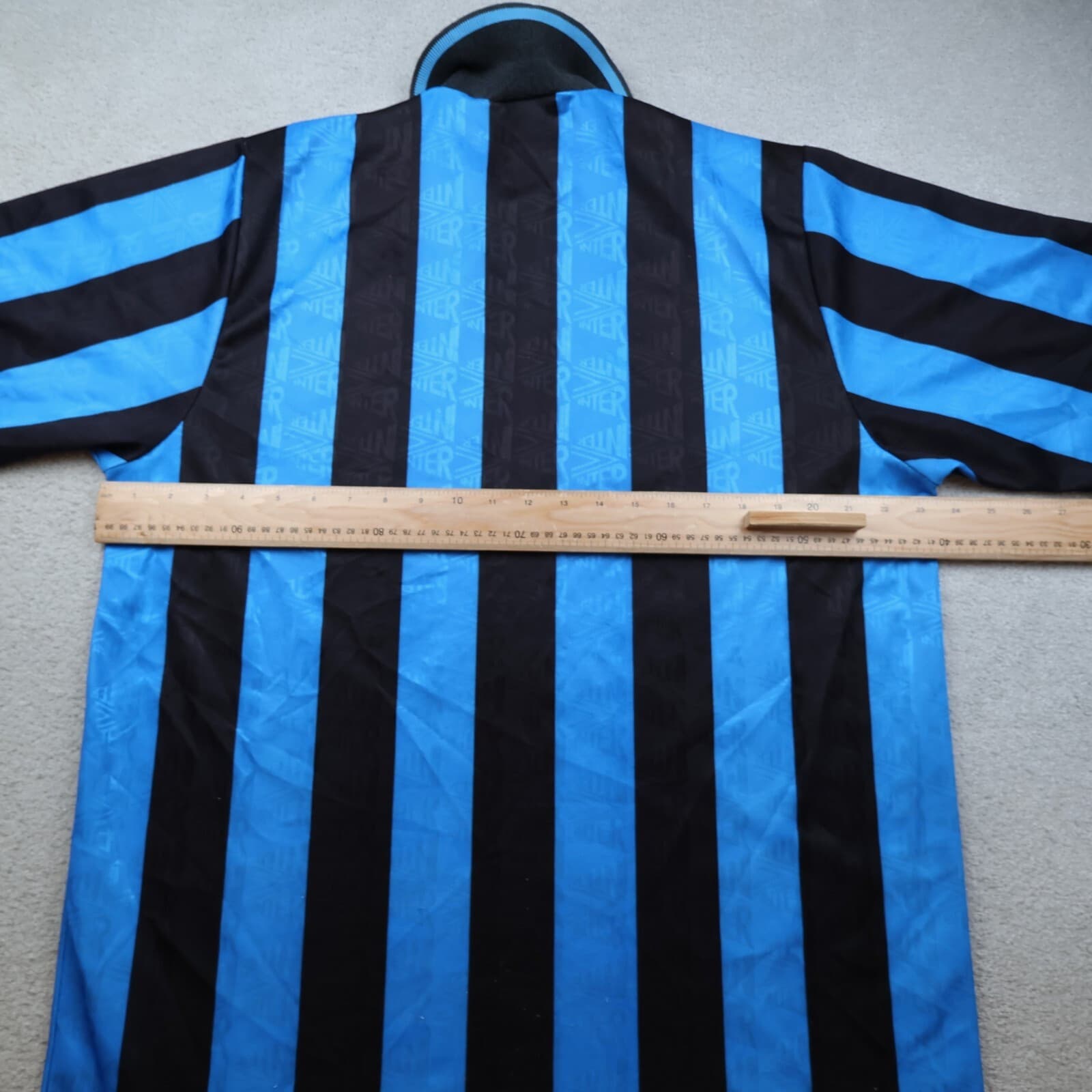 Vintage Inter Milan Shirt Large Blue Home Umbro Soccer Jersey 1992 1993 1994 90s photo 10