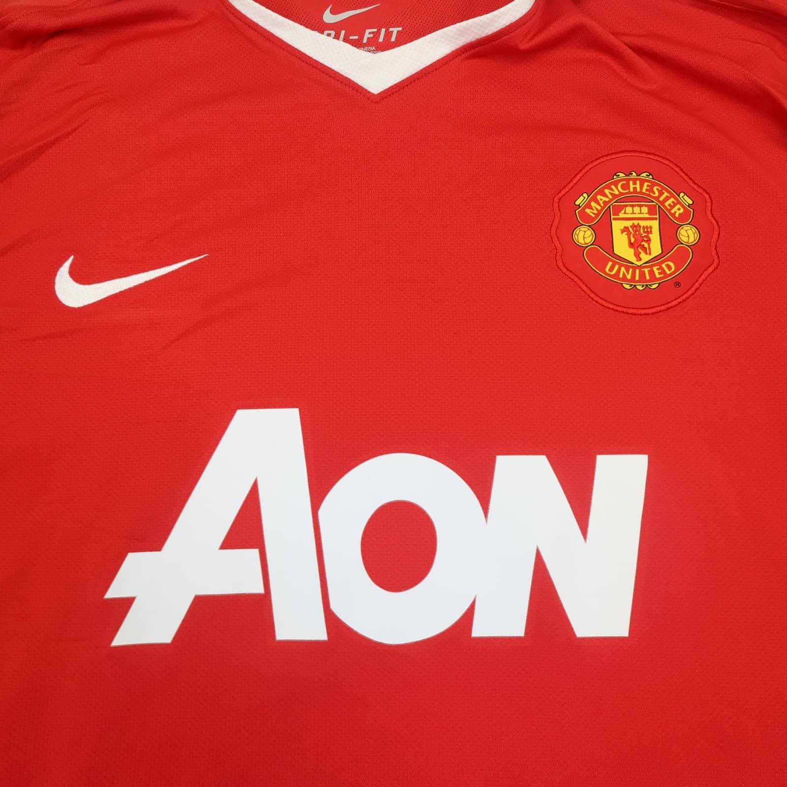 Manchester United Shirt 3XL Red Home Kit 2010 2011 AON Nike Jersey Berbatov 9 photo 3