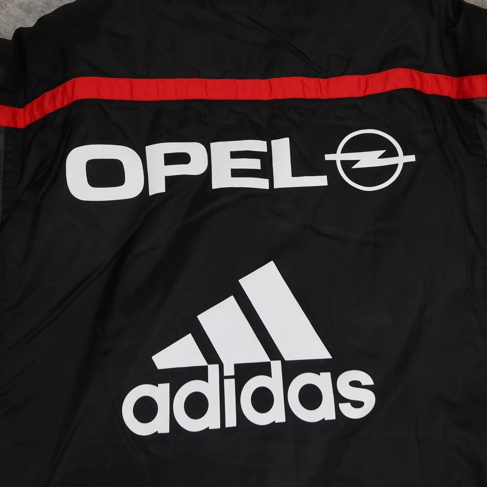 Vintage AC Milan Jacket Mens Medium Black Grey 2000 2001 Adidas Opel Bench Coat photo 13