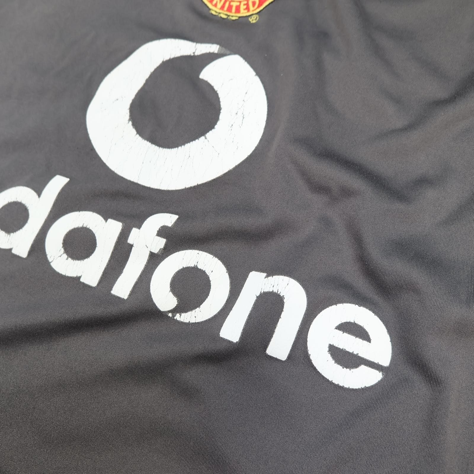Manchester United Training Shirt Mens Large Grey 2004 2005 Nike Soccer Jersey photo 6