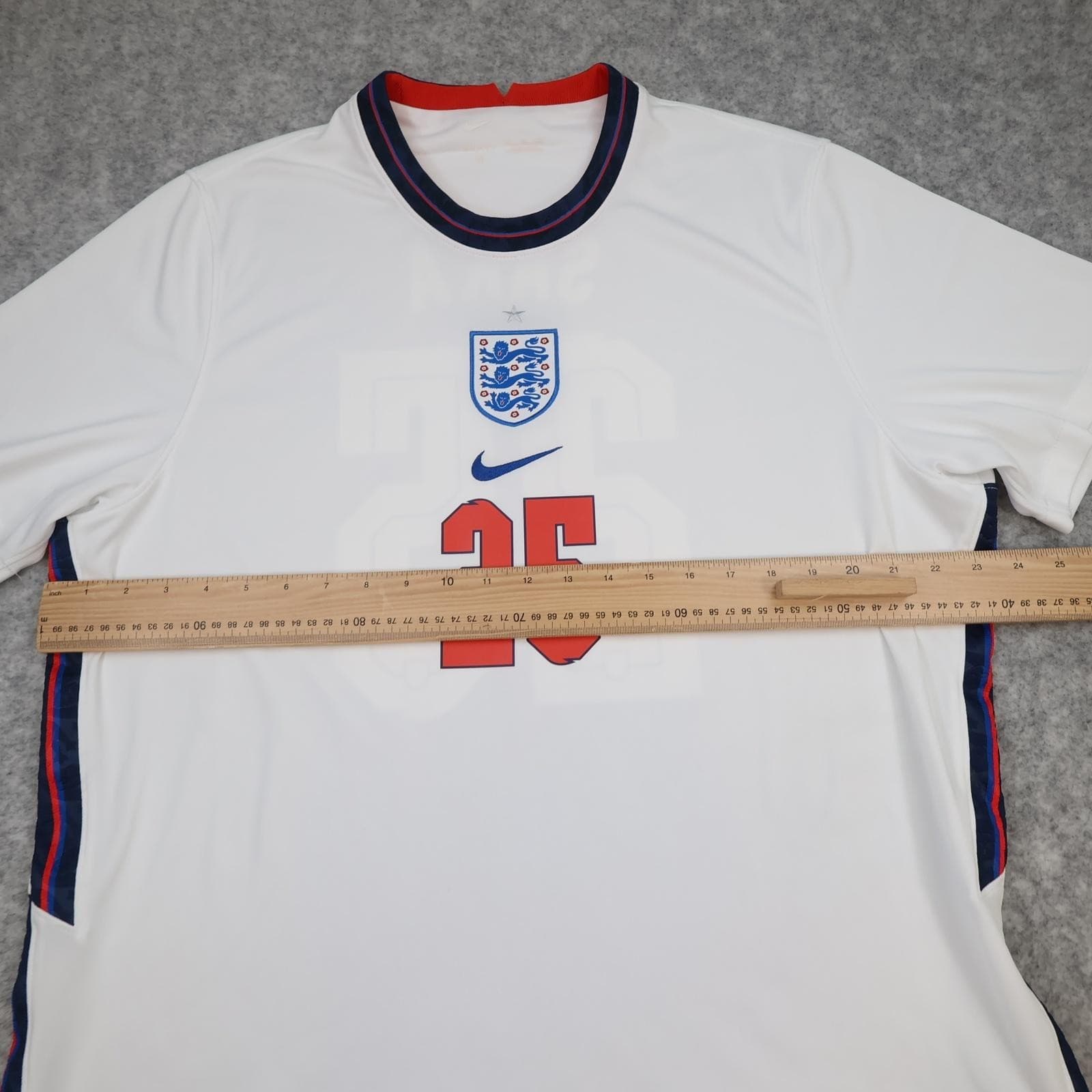 England Home Shirt Mens 2XL White 2020 2021 Football Nike Dri Fit Saka 25 photo 10