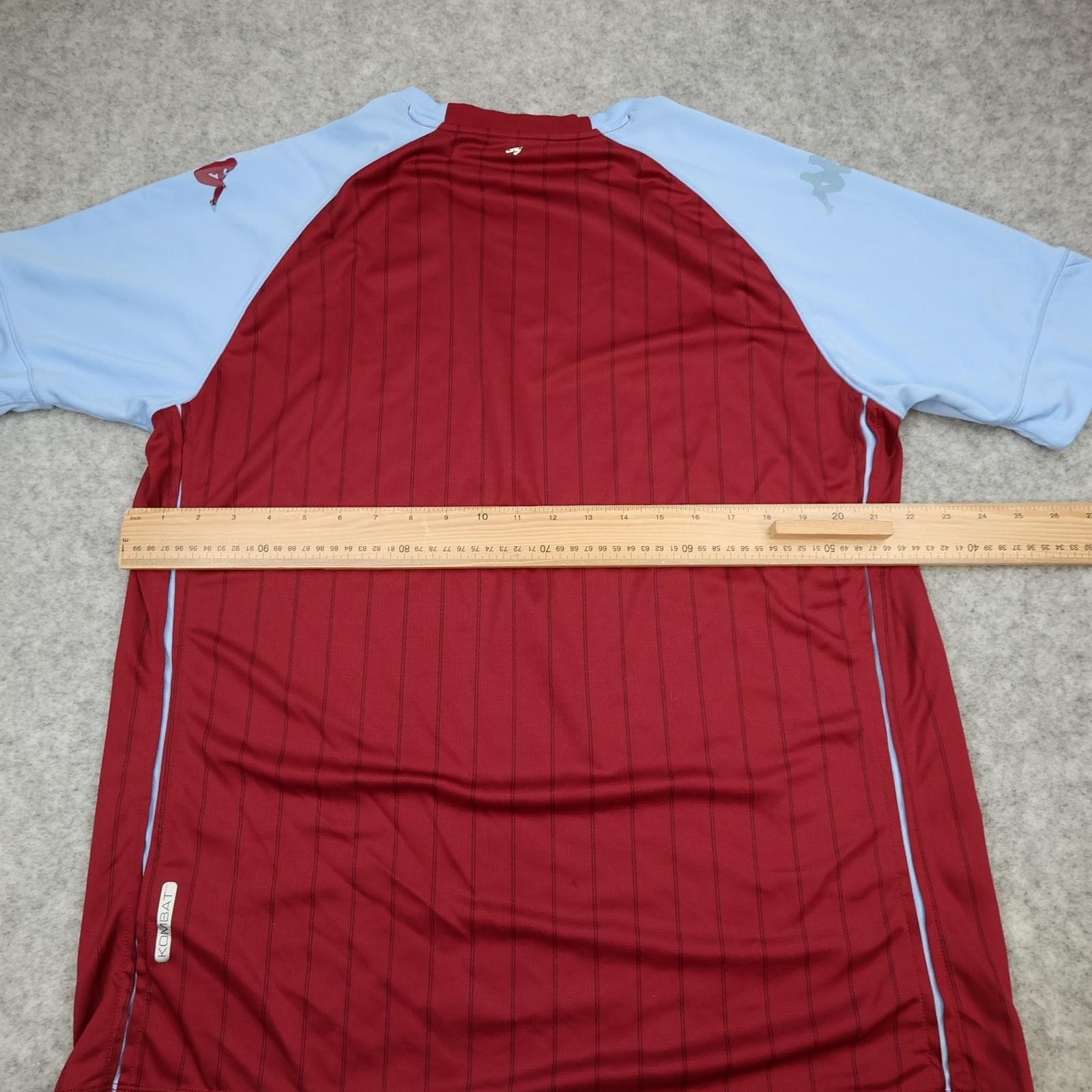Aston Villa Shirt Mens 3XL Red Home 2020 2021 Football Kappa Cazoo Jersey photo 9