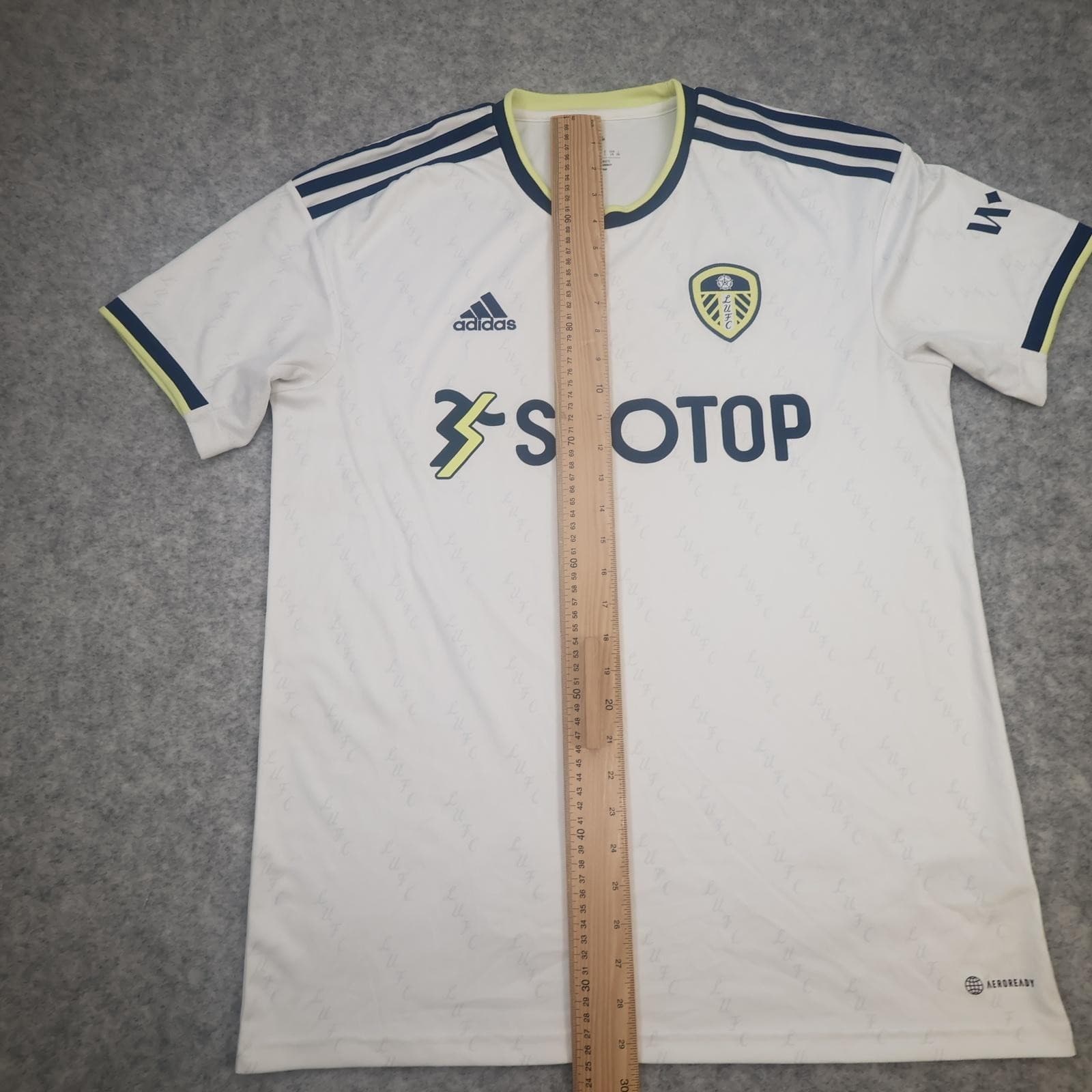 Leeds United Shirt Mens Large White Home 2022 2023 EPL Football Adidas SBOTOP photo 11