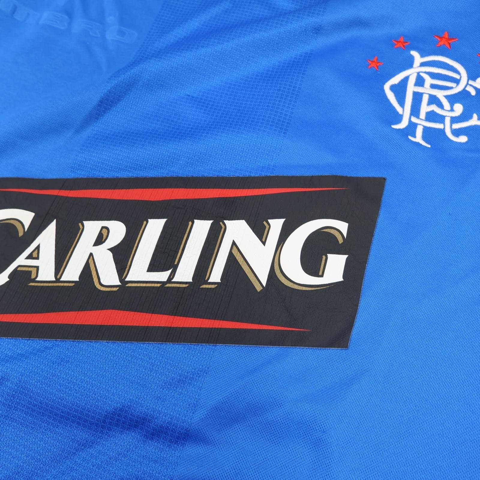 Rangers Shirt Mens 2XL Blue Home SPFL Football Umbro Carling Jersey 2005 2006 photo 5