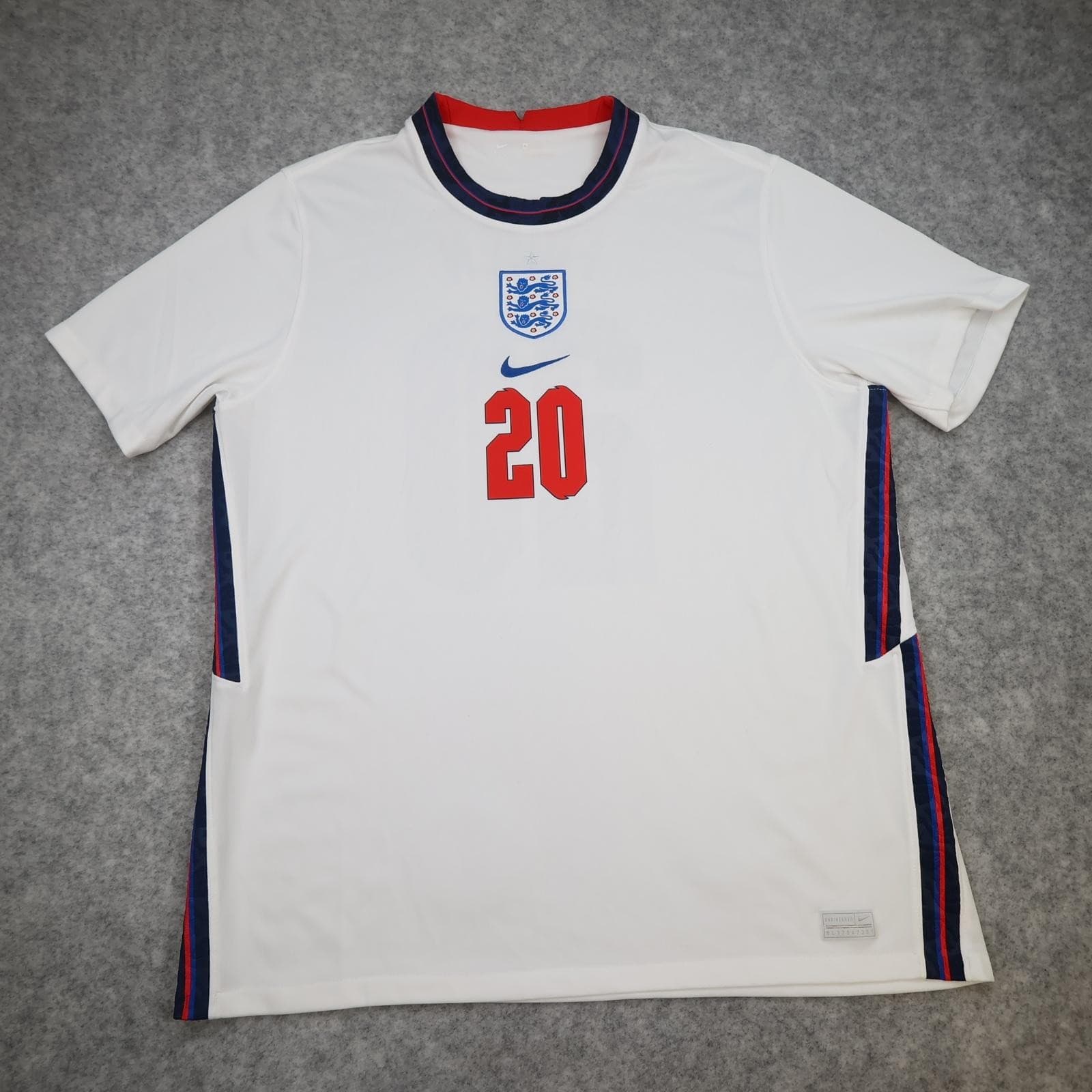 England Shirt Mens XL Home 2020 2021 Football Jersey Nike Foden 20 Dri-FIT White photo 2