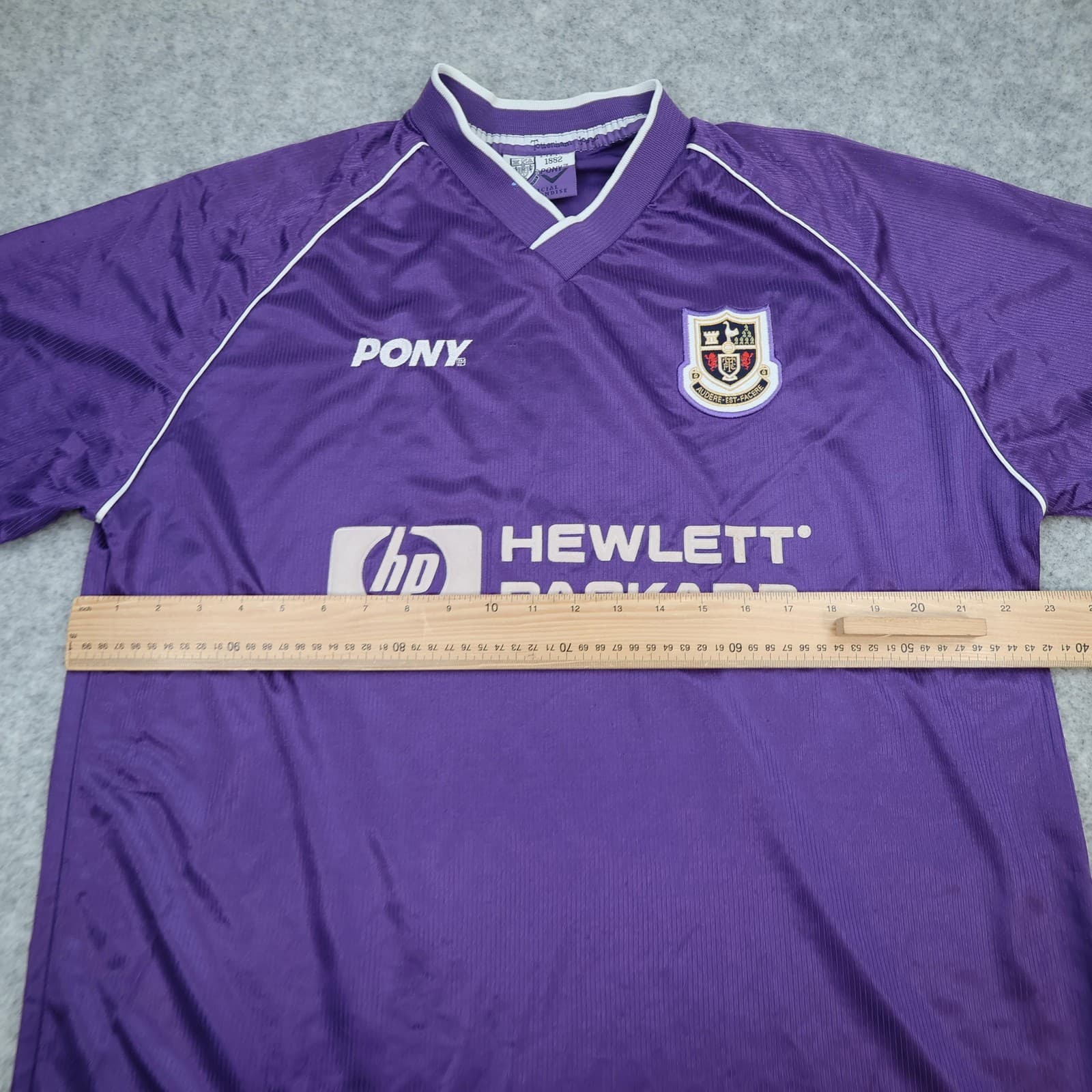 Vintage Tottenham Hotspur Shirt Mens XL Purple Away 1998 1999 Football Pony HP photo 11