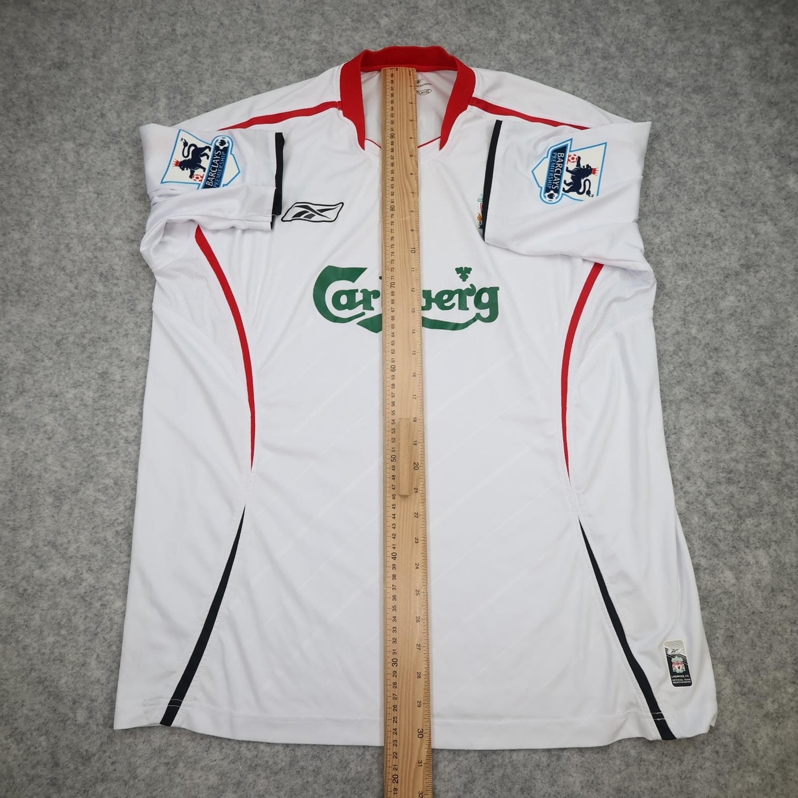 Vintage Liverpool Shirt Mens XL White Away 2005 2006 Football Reebok Gerrard 8 photo 16