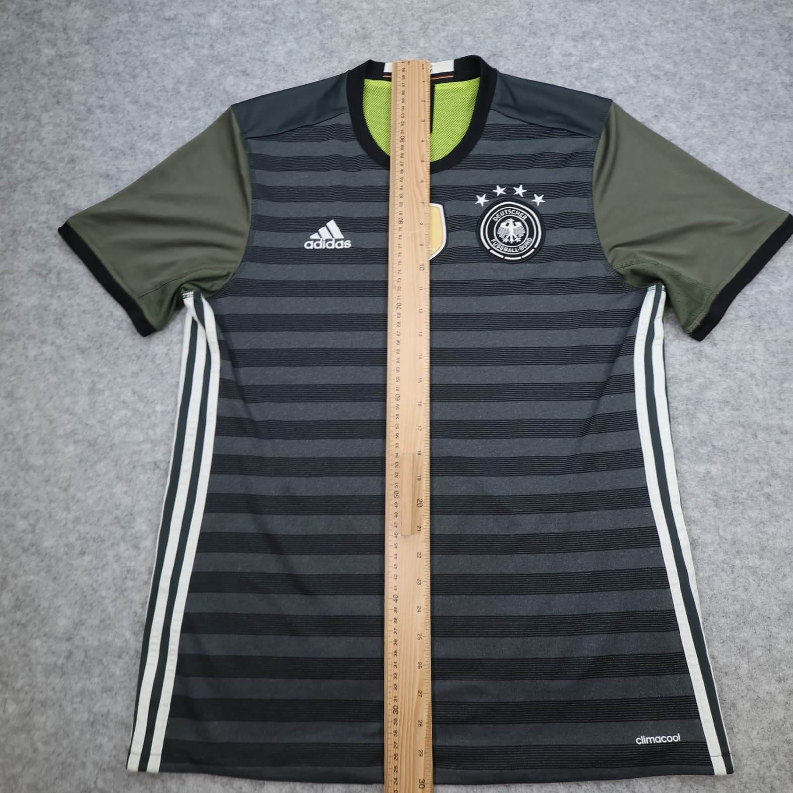 Germany Football Shirt Large Black Away Kit 2016 17 Jersey World Cup Deutschland photo 11