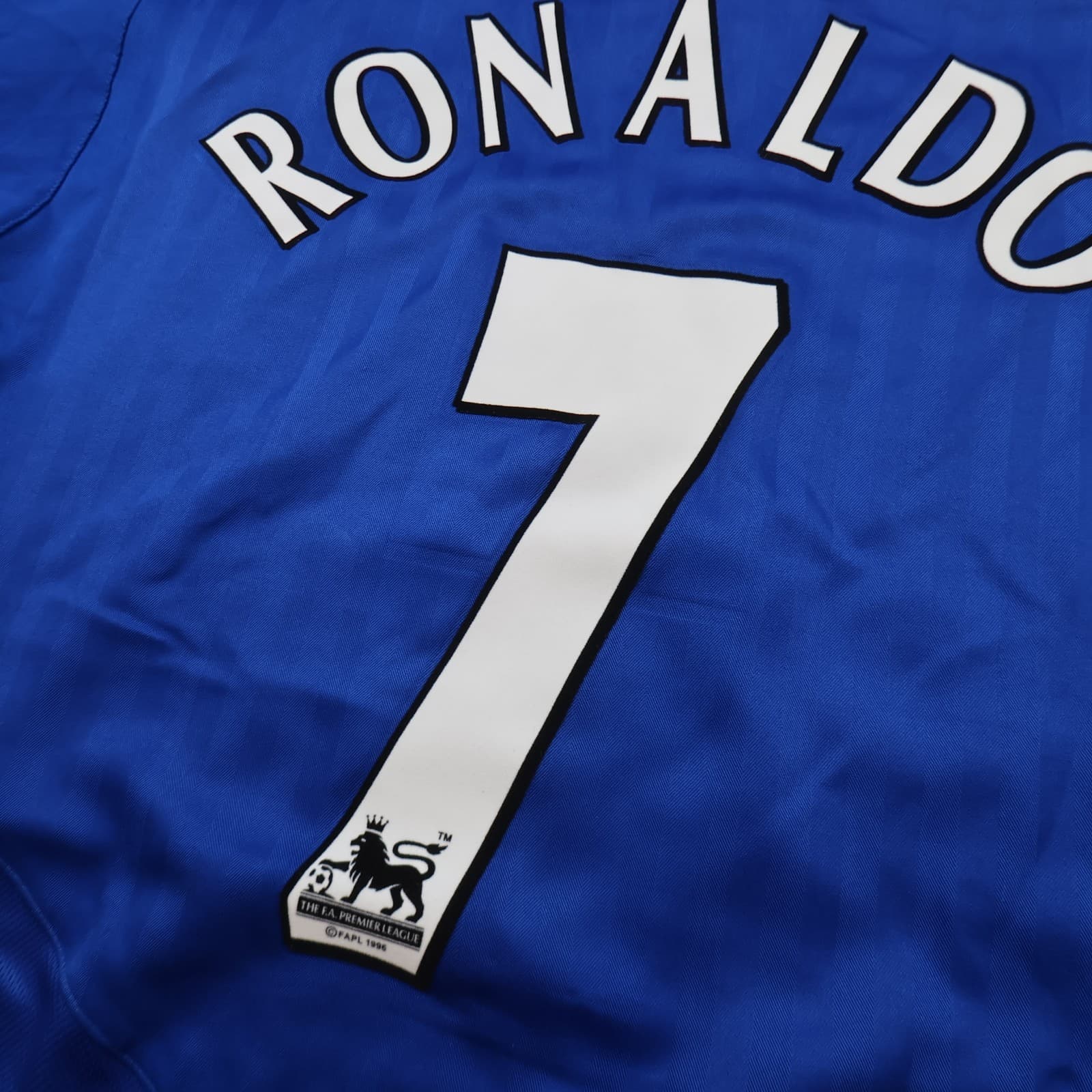 Manchester United Shirt Extra Large Blue Away Kit 2005 2006 Jersey Ronaldo 7 XL photo 11