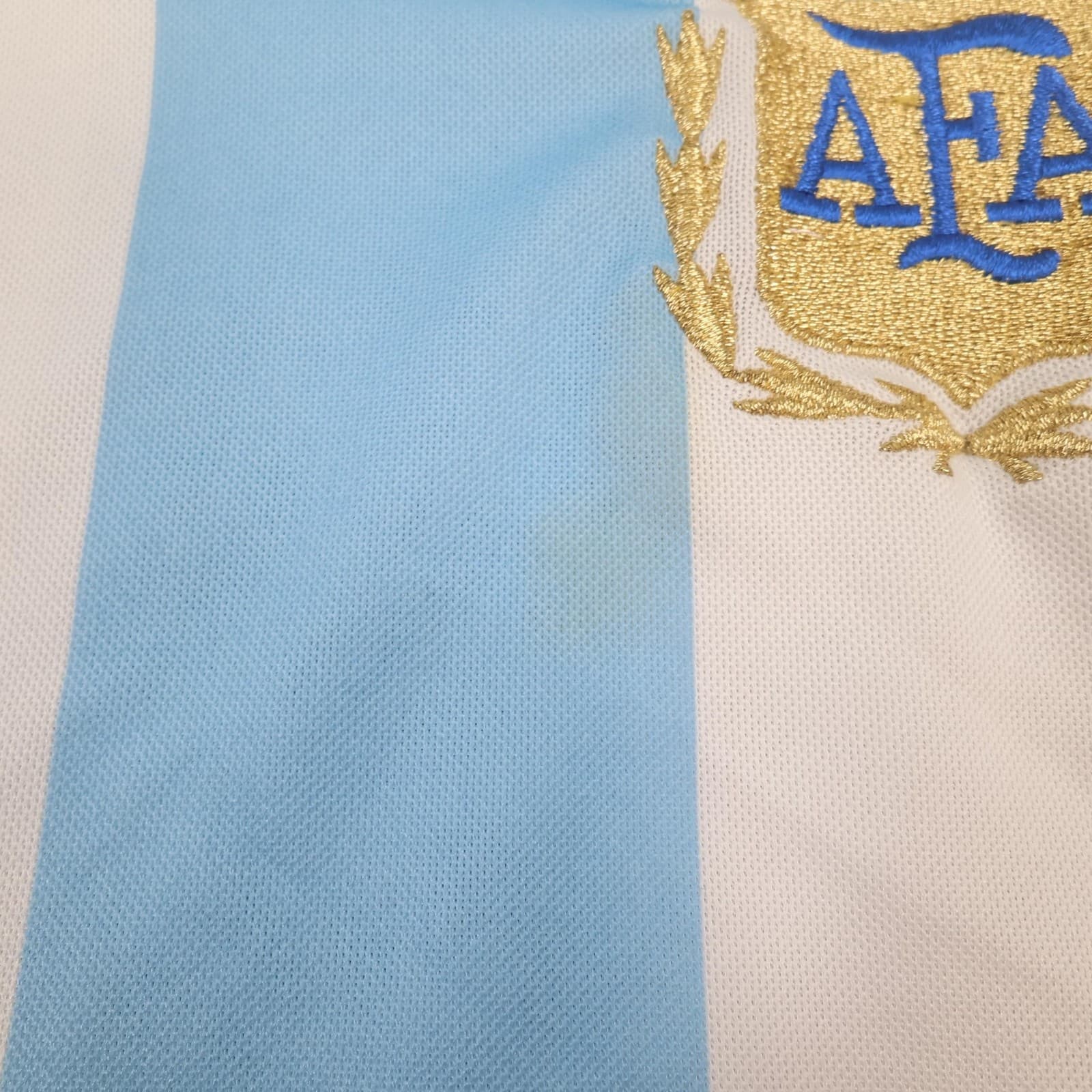 Argentina Home Shirt Mens Large Blue 2007 2009 Football Adidas Soccer Jersey photo 6