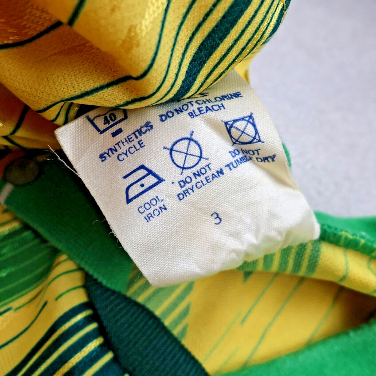 Vintage Celtic Football Shirt Large Yellow Home Kit 1989 1990 Umbro Jersey 38 40 photo 9