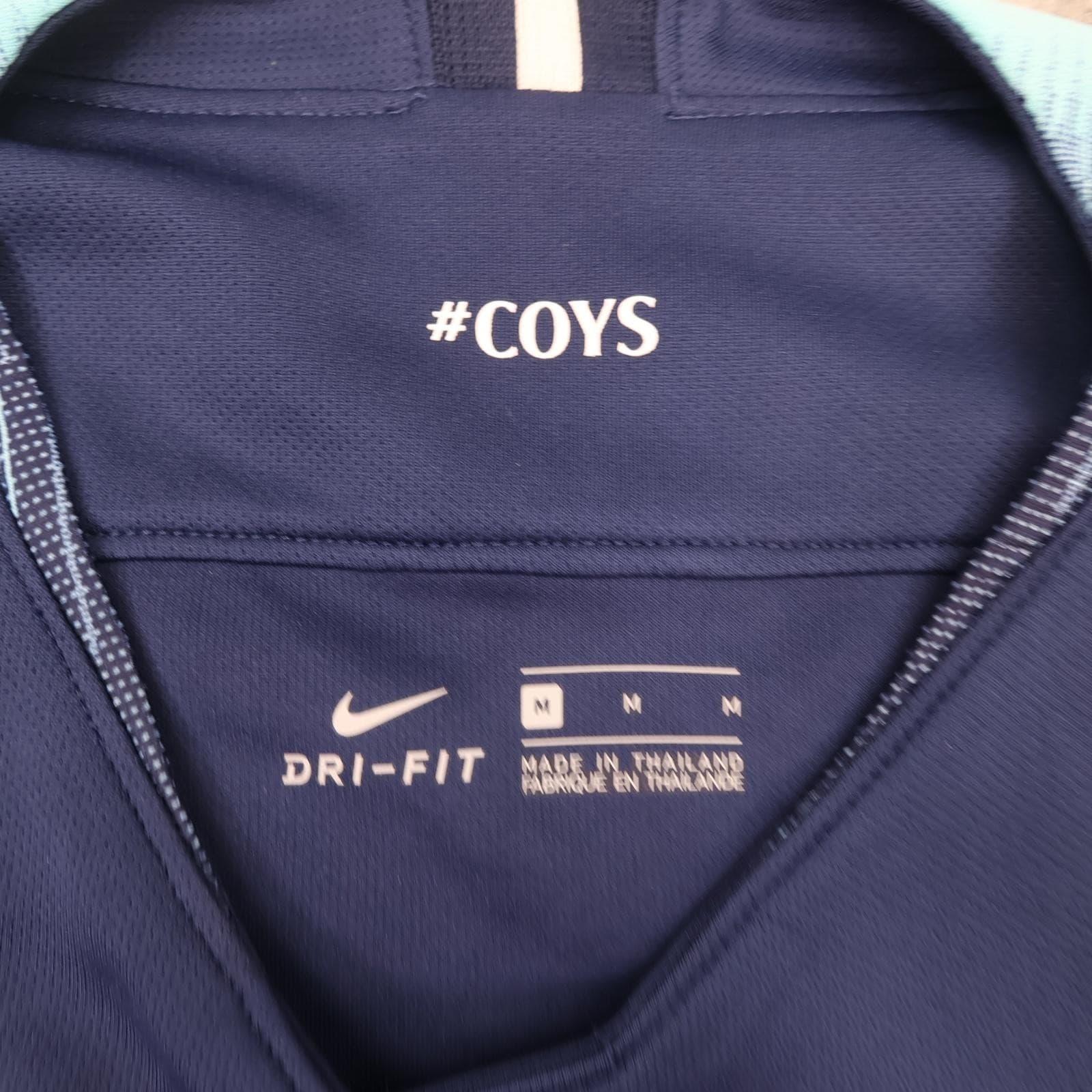 Tottenham Hotspur Shirt Mens Medium Blue Away 2018 2019 Football Nike AIA photo 7