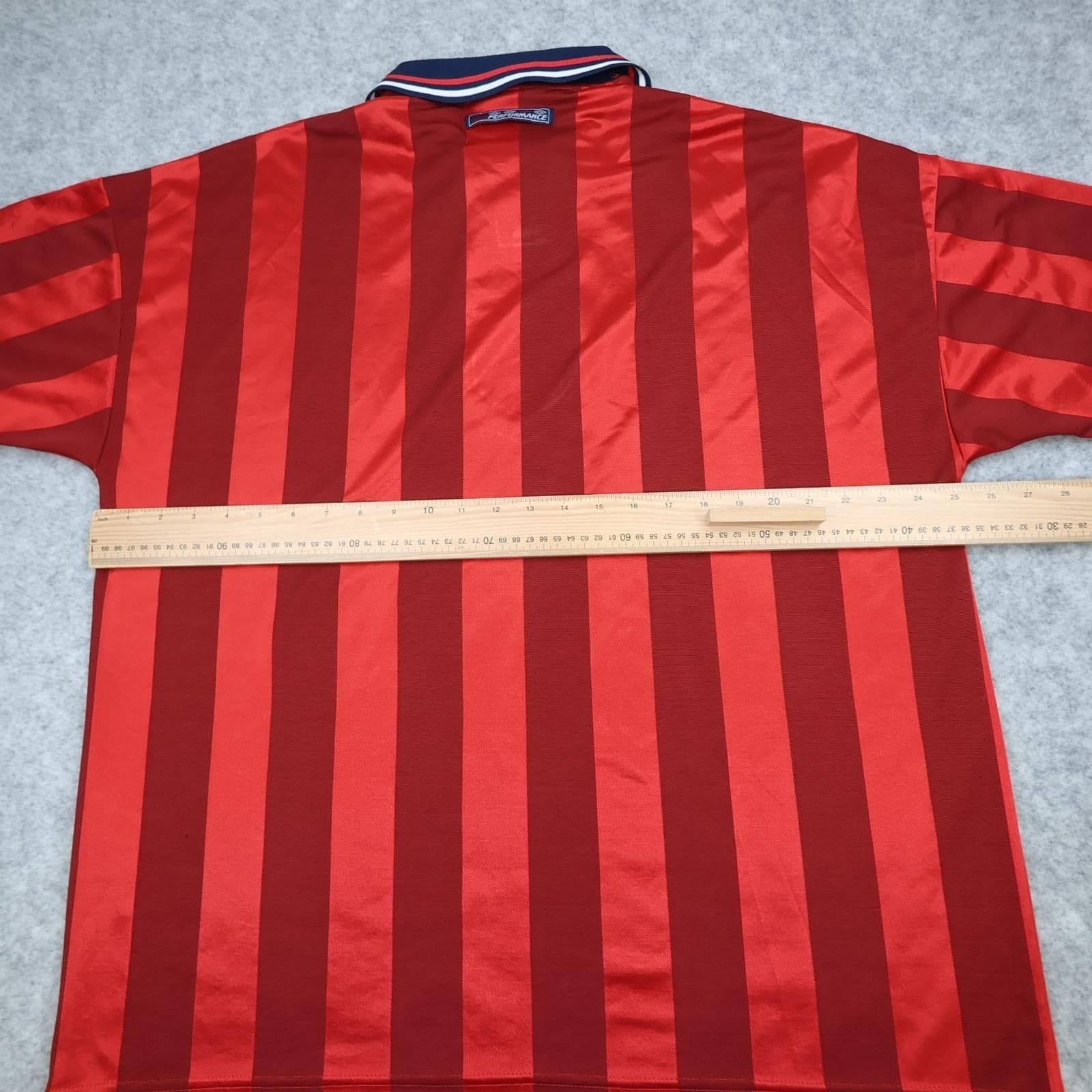 Vintage England Shirt Jersey Mens 2XL Red Away 1997 1998 1999 Umbro Retro 90s photo 7