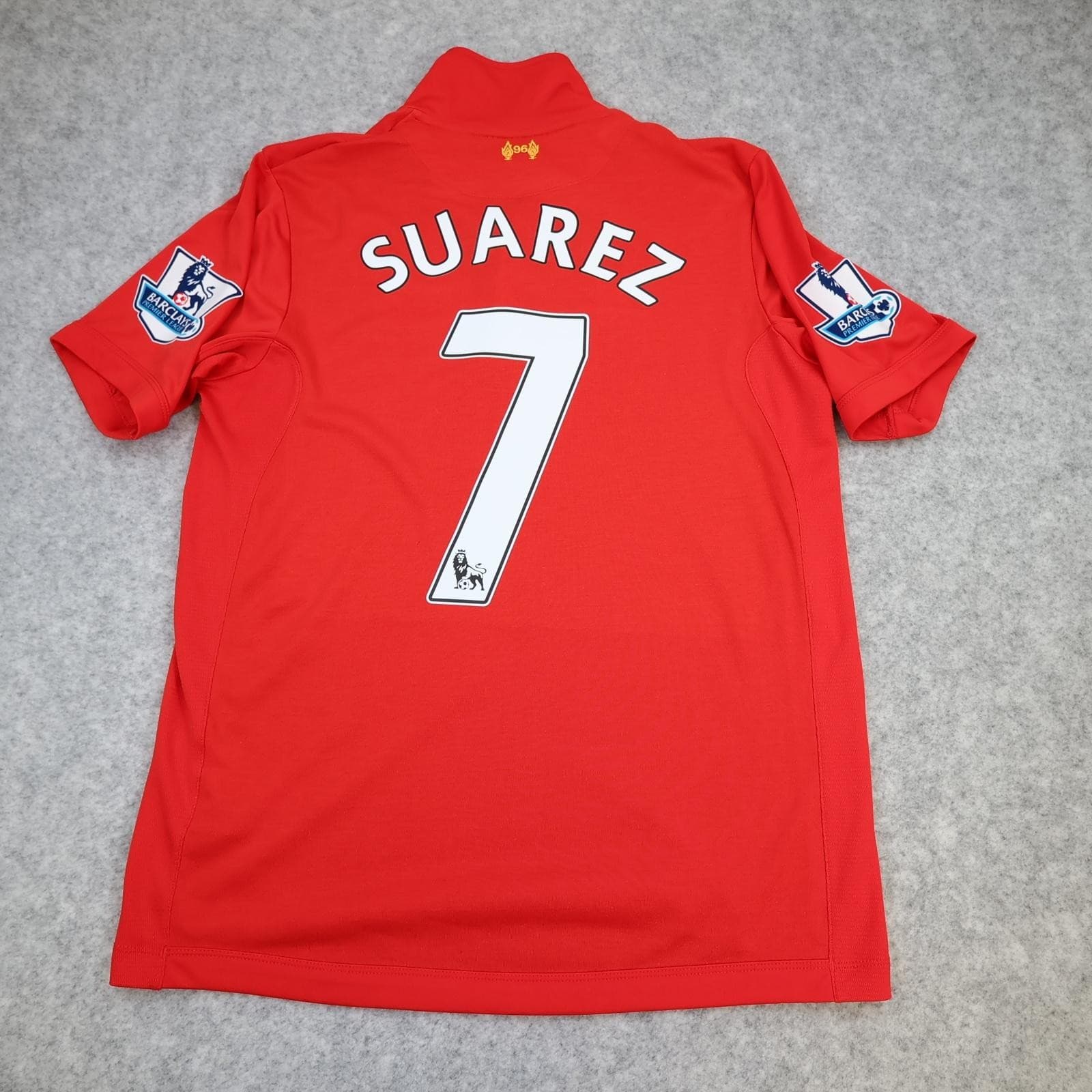 Liverpool Shirt Mens Medium Red Home 2012 2013 Football Warrior Suarez 7 Jersey