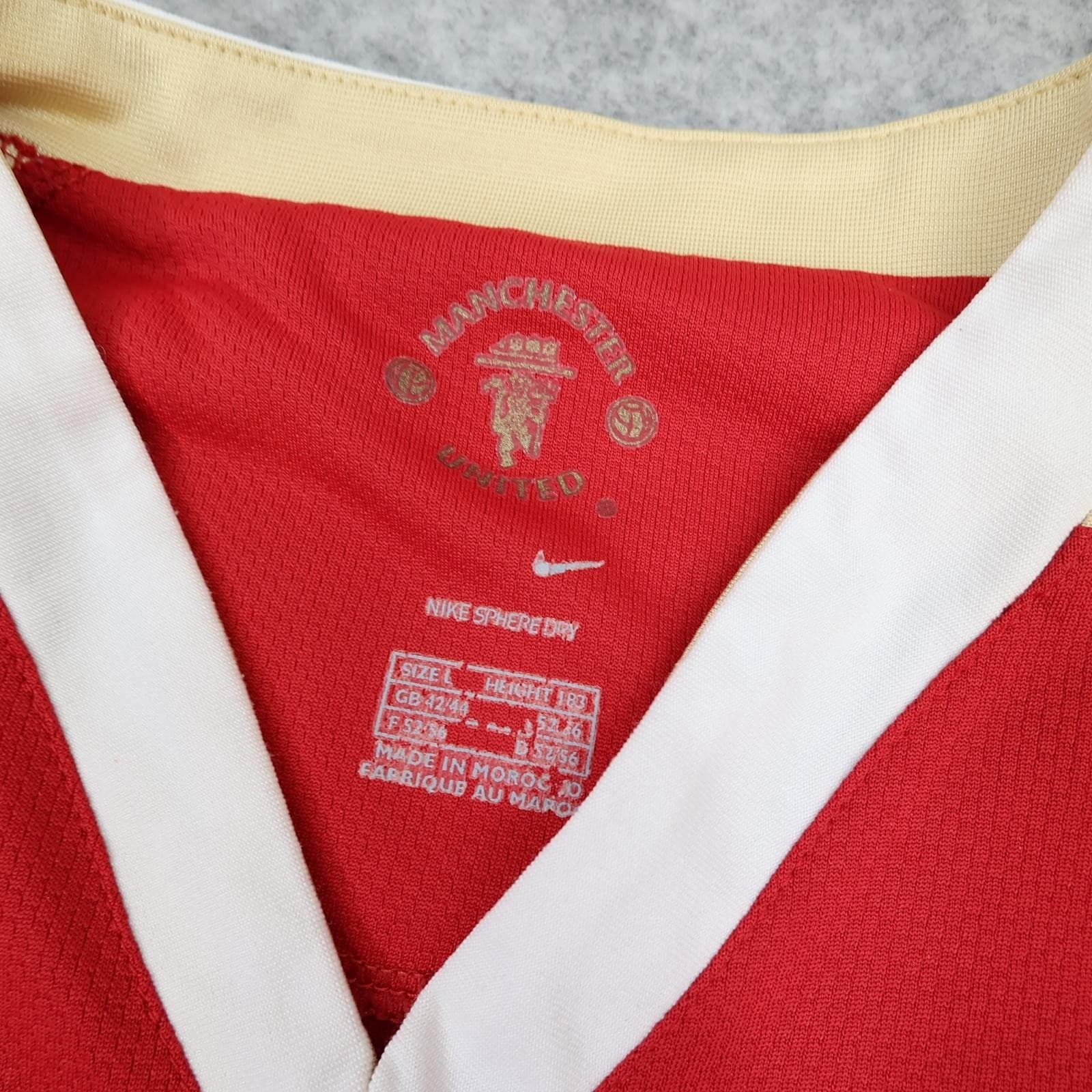 Manchester United Shirt Mens Large Red Home 2006 2007 Football Nike Ji Sung Park photo 7