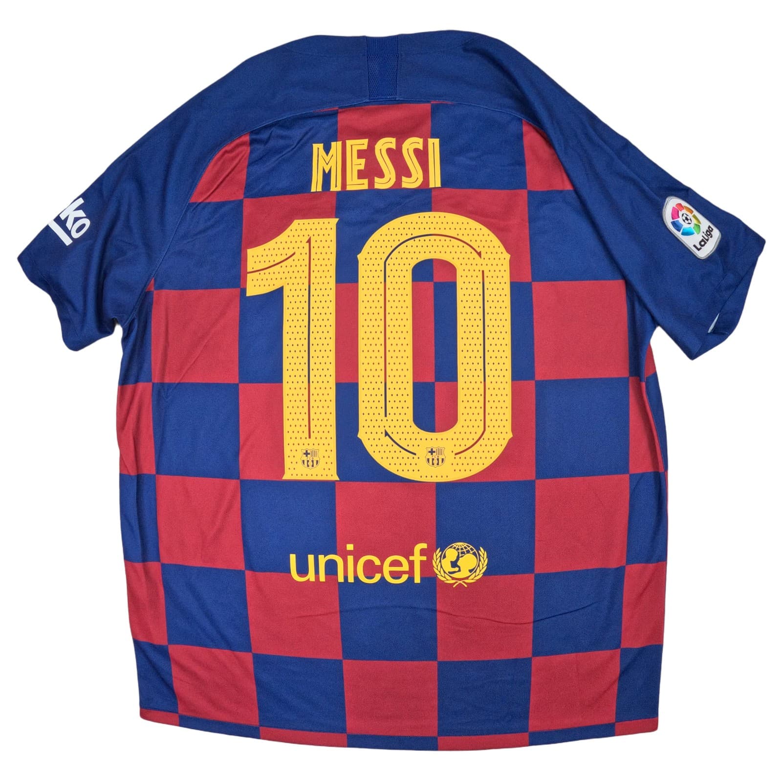 Barcelona Football Shirt Extra Large Blue Red Home 2019 2020 Nike Messi Jersey photo 2