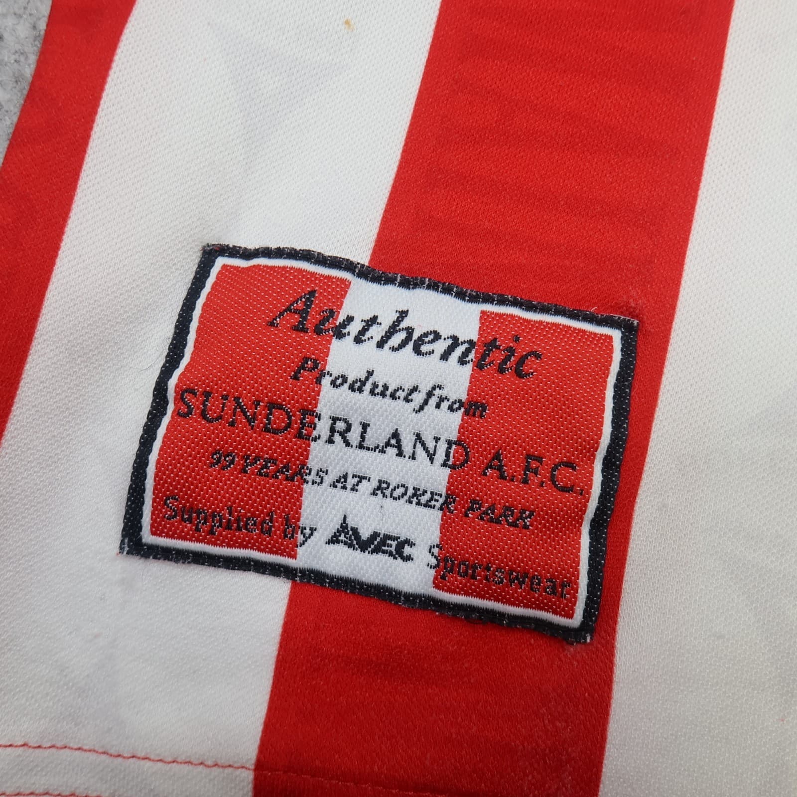 Vintage Sunderland Shirt Medium Red Home Kit 1996 1997 Avec Soccer Jersey photo 3