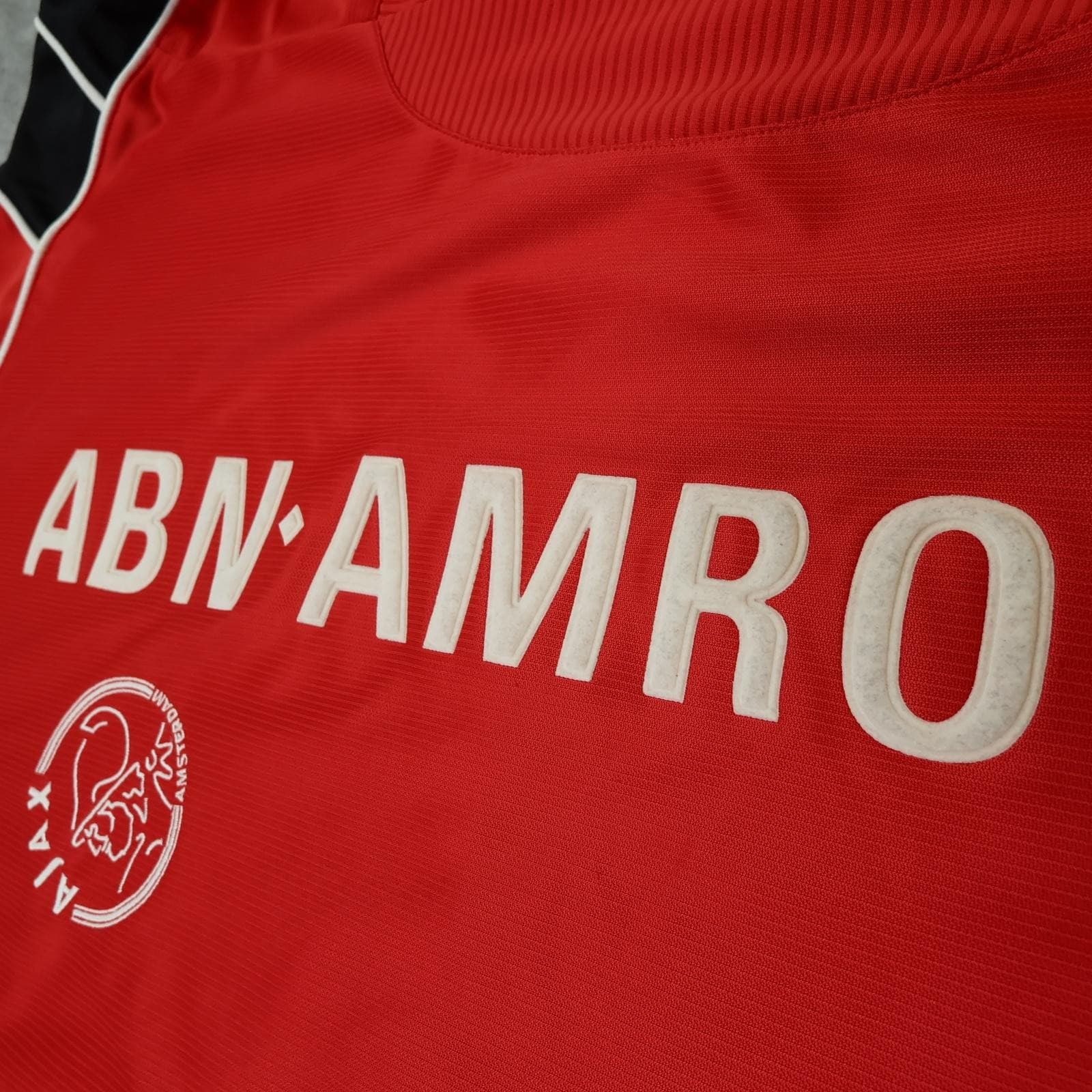 Vintage Ajax Shirt Mens XL Red Training 1998 1999 Umbro ABN AMRO 90s Jersey photo 7