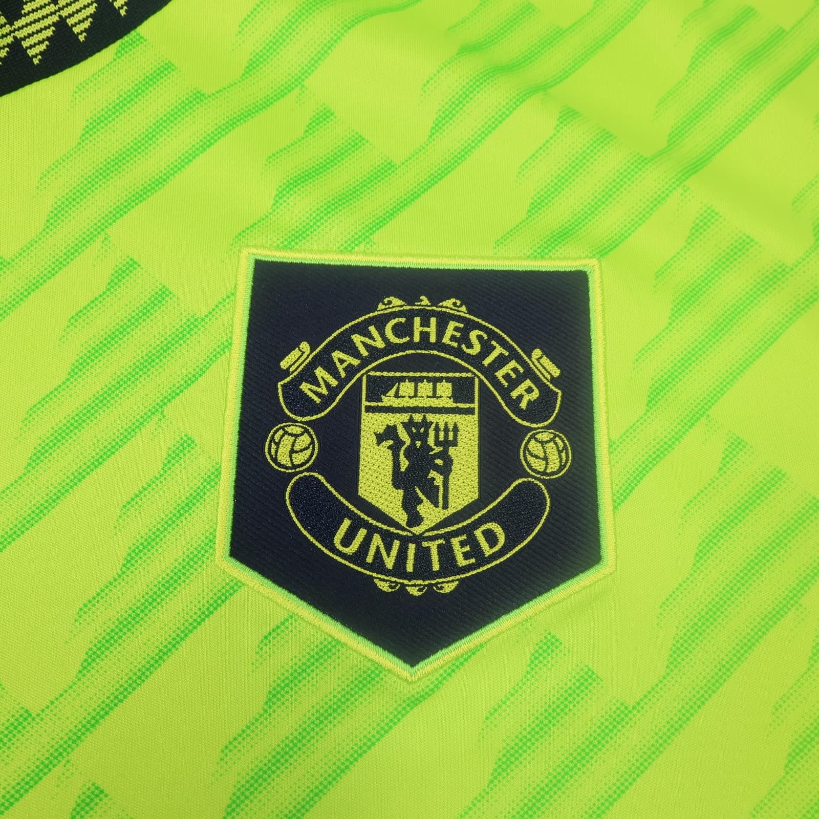 Manchester United Shirt Mens 2XL Green Third 2022 2023 Football Adidas Eriksen photo 5