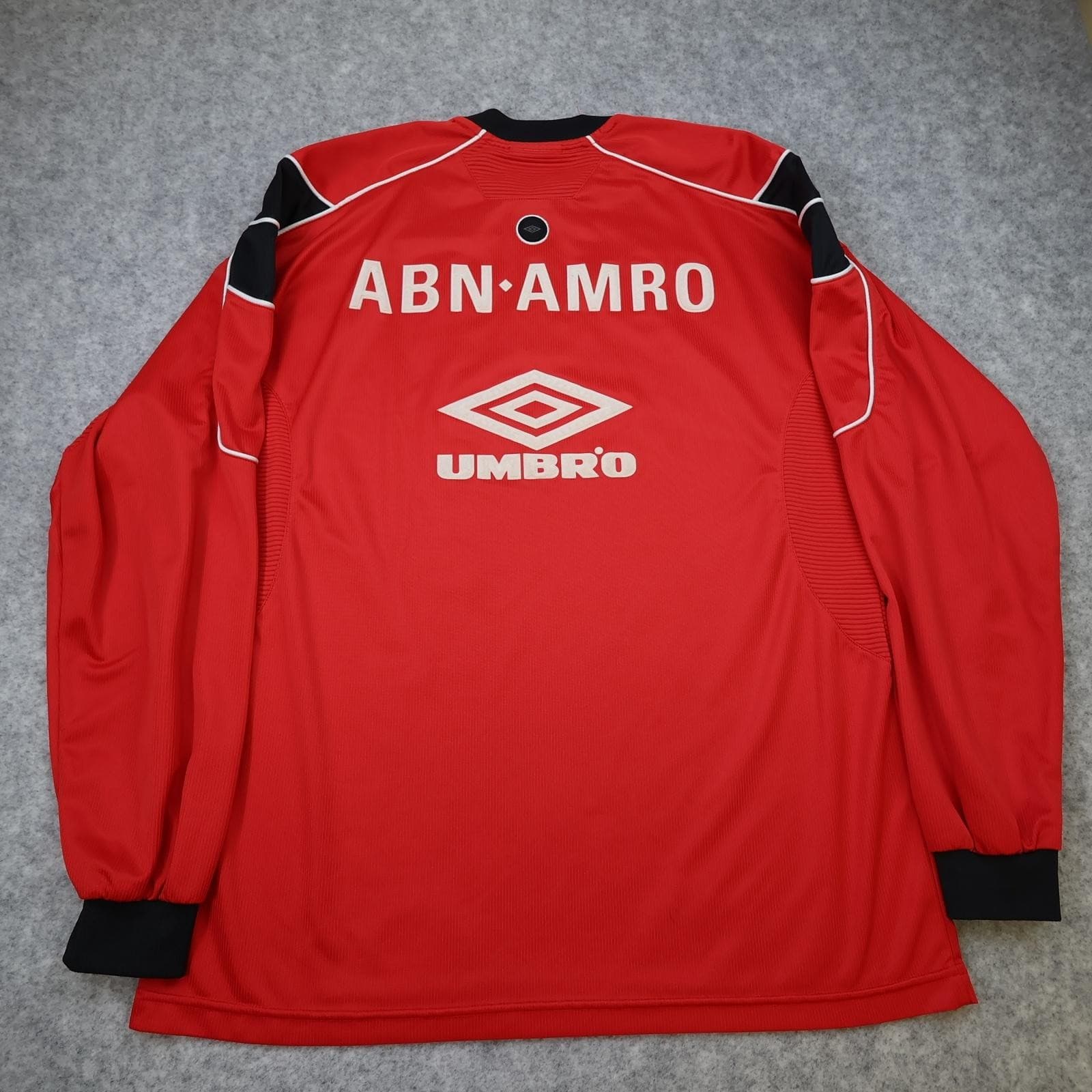 Vintage Ajax Shirt Mens XL Red Training 1998 1999 Umbro ABN AMRO 90s Jersey photo 2