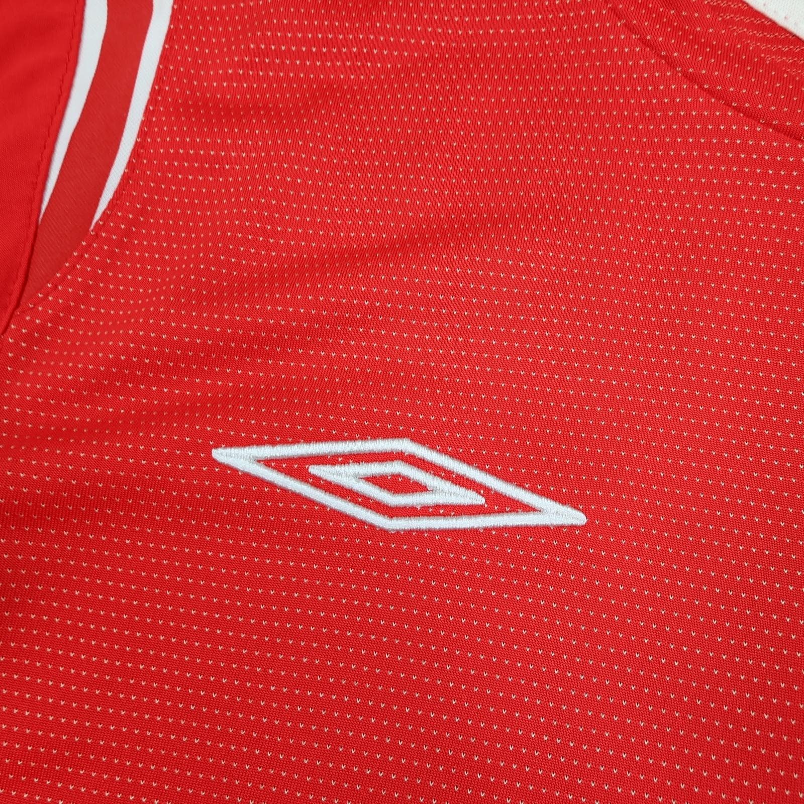Vintage England Away Shirt Mens Small Red 2004 2006 Football Umbro Beckham 7 photo 9