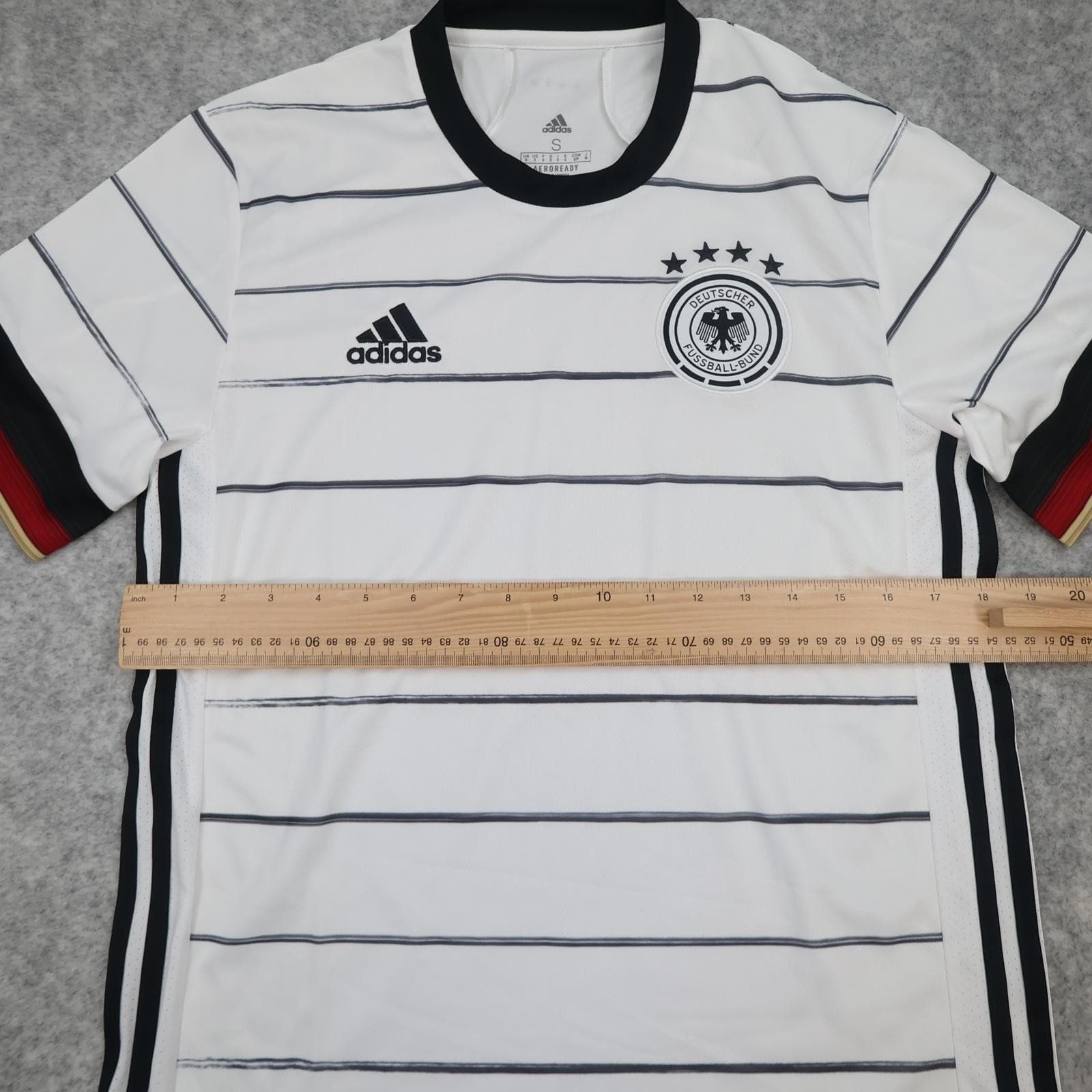 Germany Home Shirt Mens Small White 2020 2021 Football Adidas DFB Jersey photo 8