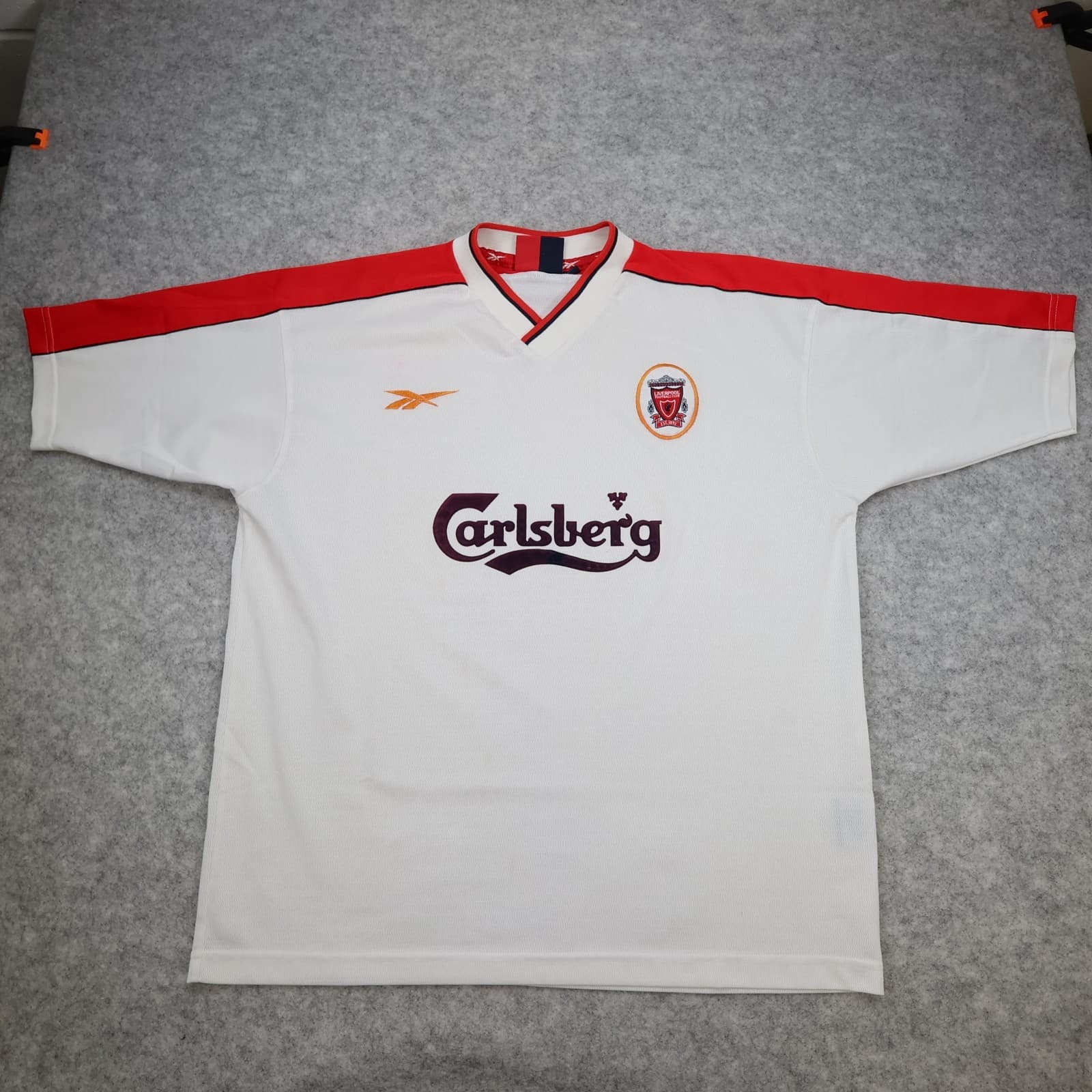 Vintage Liverpool Shirt Extra Large White Away Kit 1998 2000 Reebok Jersey