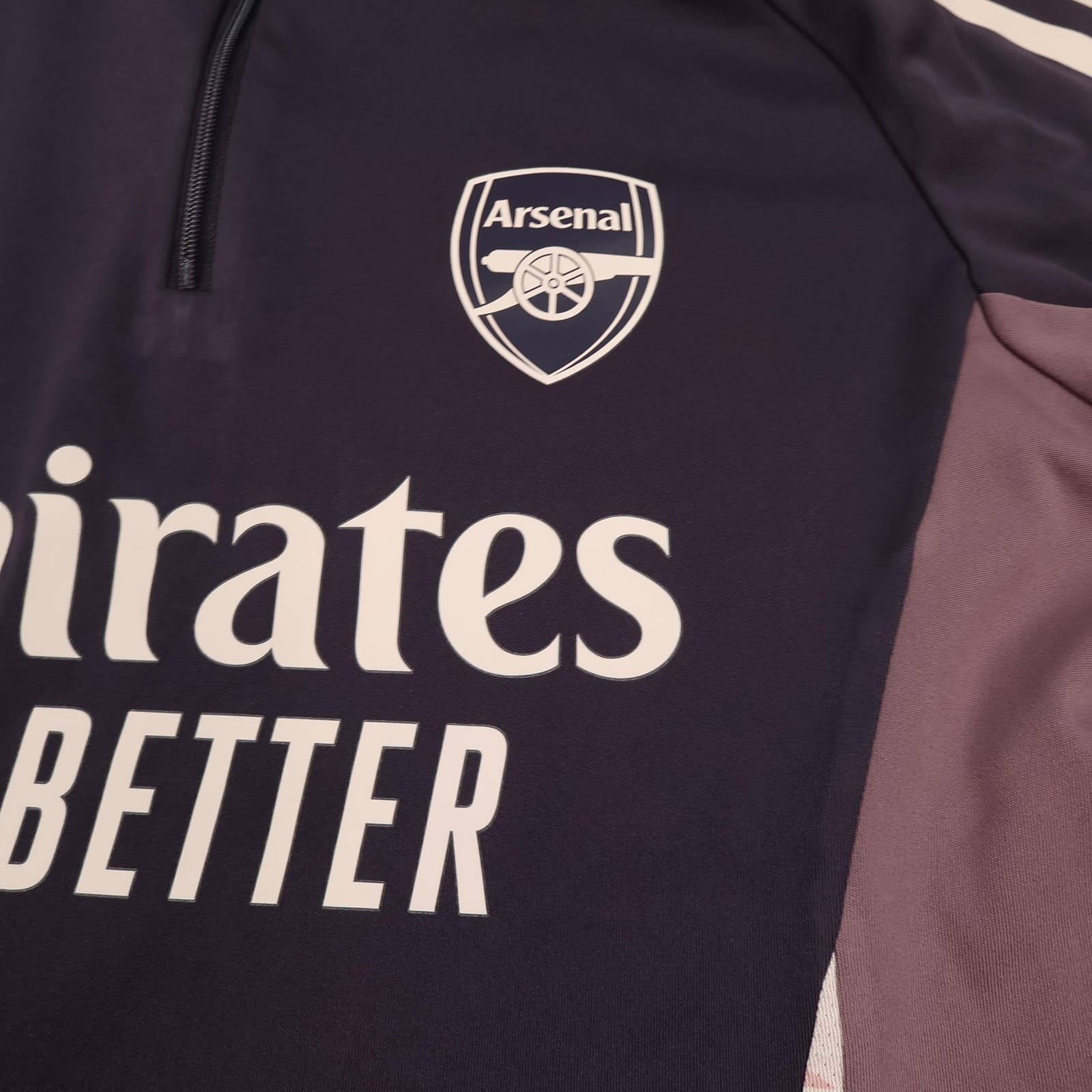 Arsenal Training Top Kids 13-14Y Purple 2024 Football Adidas Soccer Jersey Youth photo 5