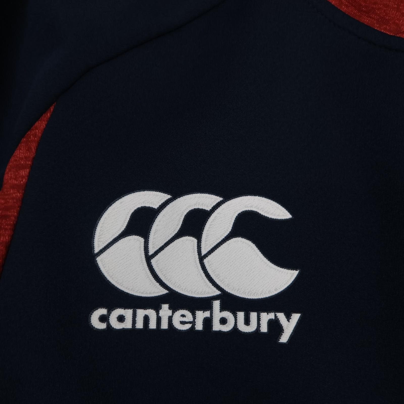 England Rugby Training Shirt Mens Large Navy Red Canterbury O2 Vaposhield Jersey photo 5