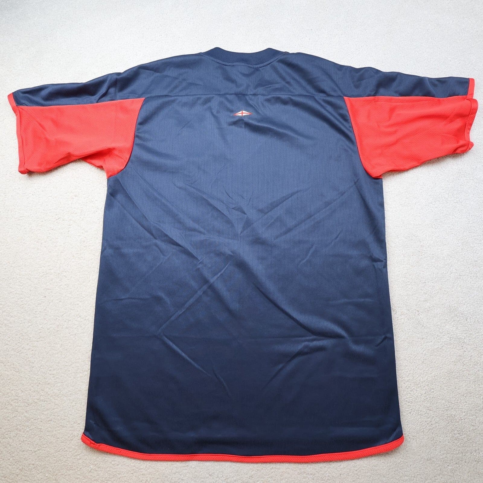 Vintage England Football Shirt Medium Navy Training Kit Umbro 2005 2006 photo 2