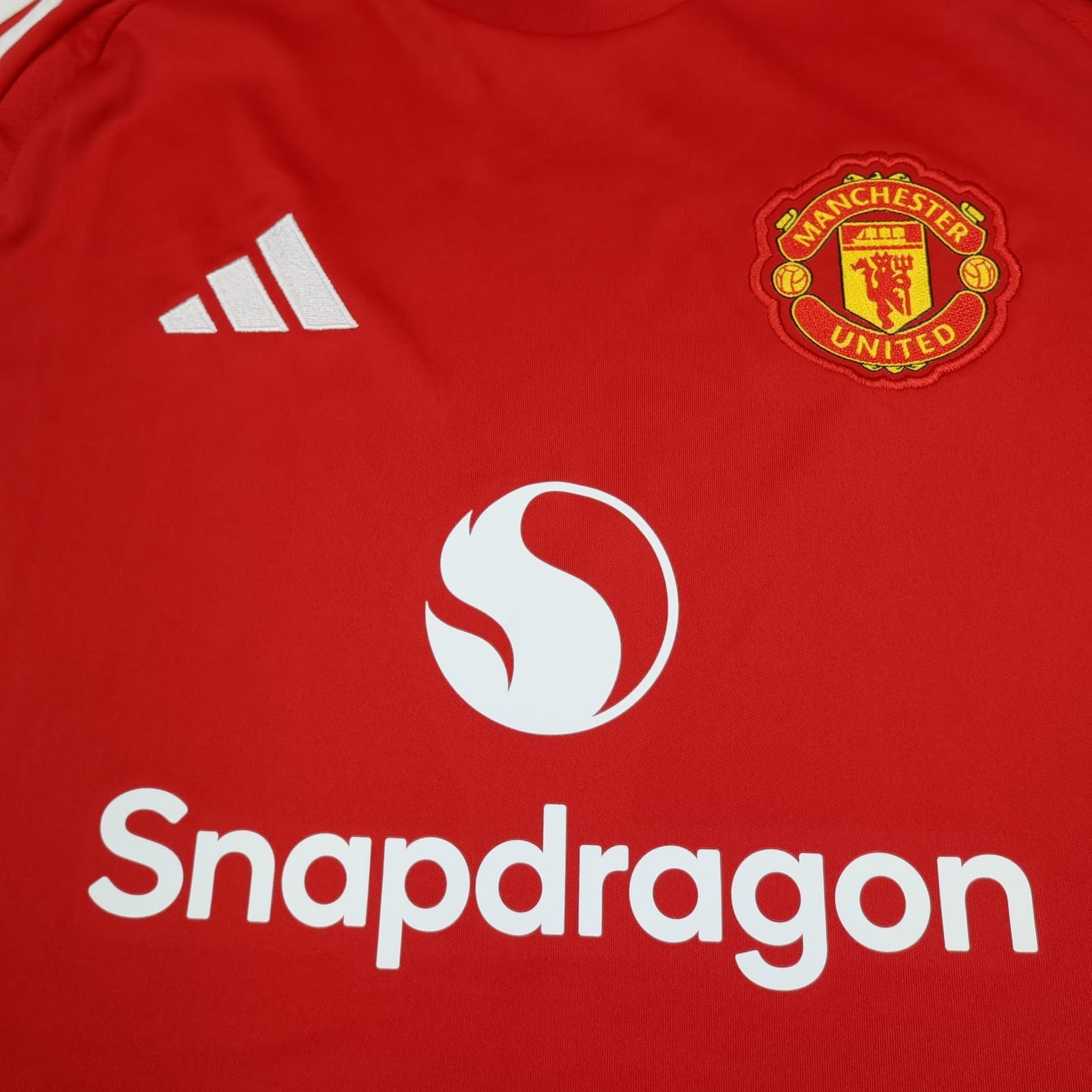 Manchester United Shirt Kids 13-14 Years Red Home 2024 2025 Adidas Soccer Jersey photo 3