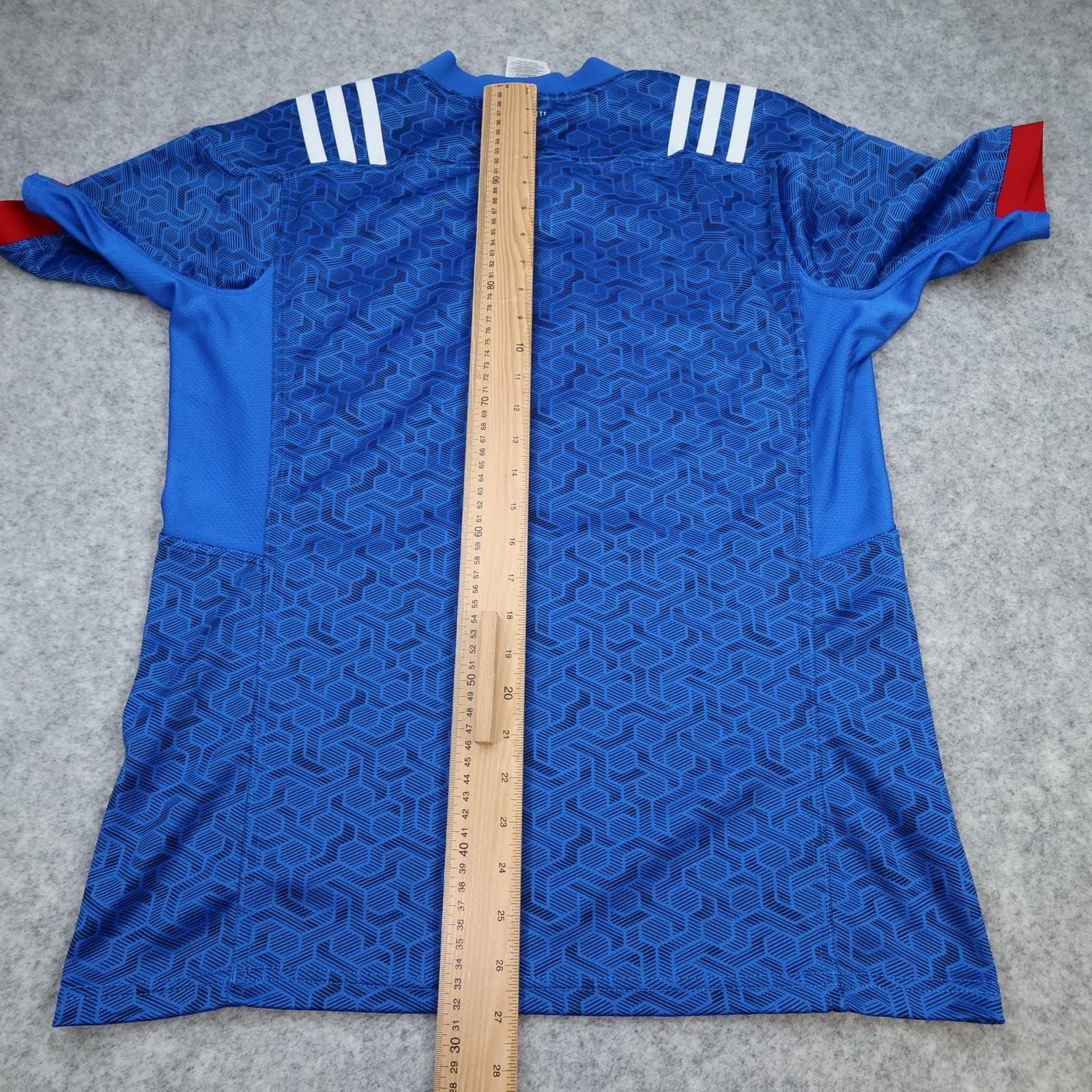 France Rugby Shirt Mens Large Blue Rugby Union Adidas 2017 2018 Climalite Jersey photo 10
