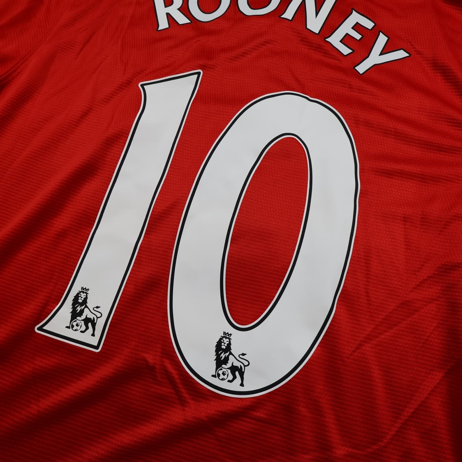 Manchester United Shirt Large Red Home Kit 2013 2014 Nike Jersey Wayne Rooney photo 9