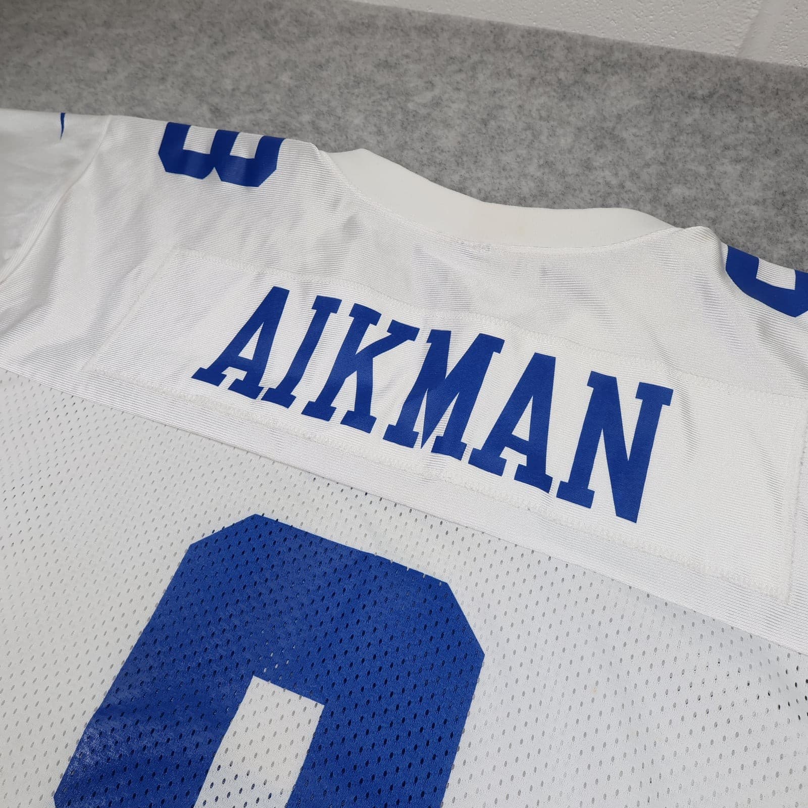 Dallas Cowboys American Football Jersey Mens Large White Nike Troy Aikman 8 photo 7