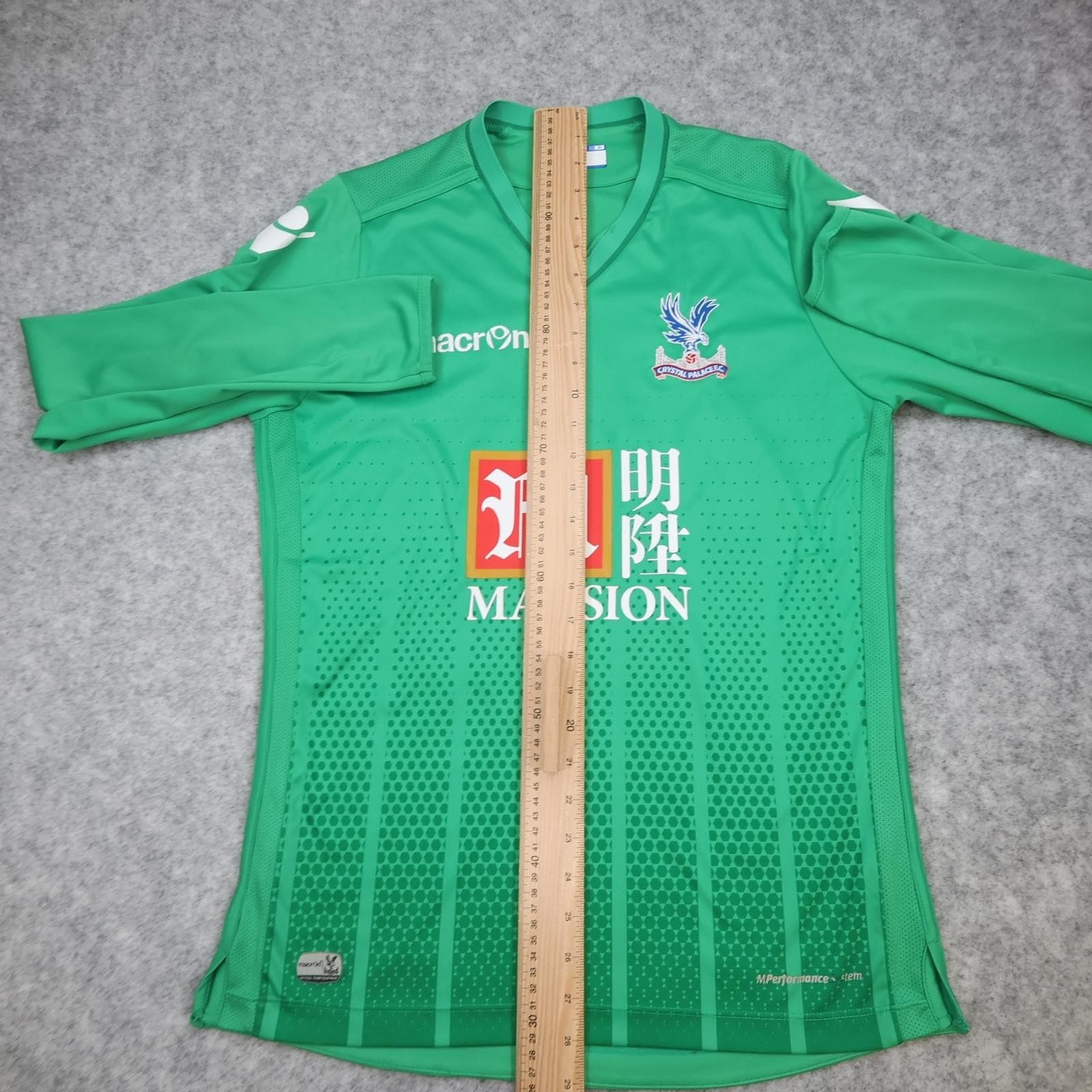 Crystal Palace Goalkeeper Shirt Mens Medium Green EPL 2016 2017 Macron Speroni 1 photo 10