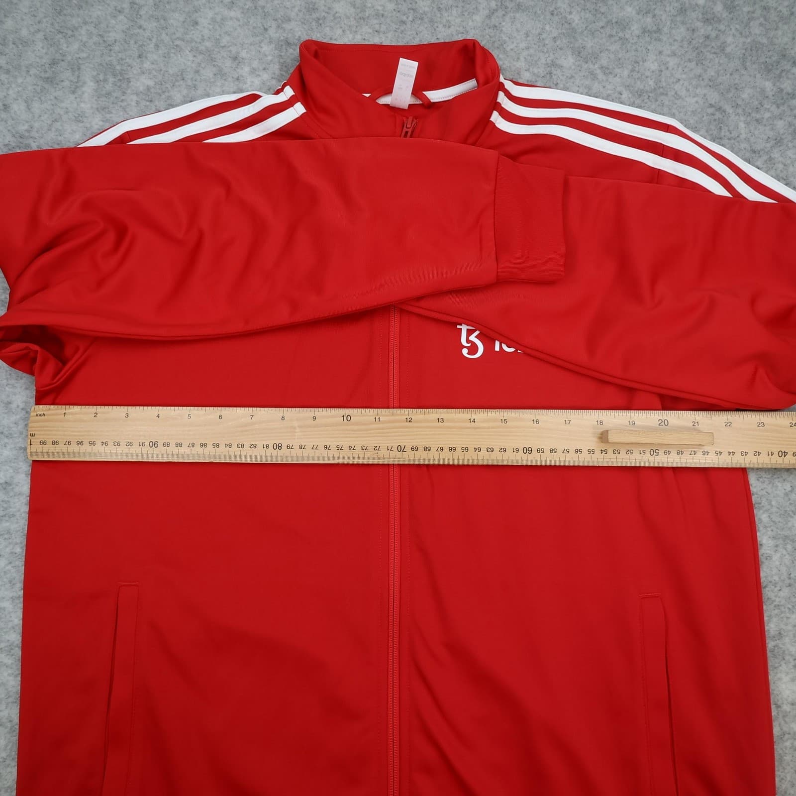 Manchester United Jacket Mens Large Red 2023 2024 Adidas Tezos Track Top photo 8