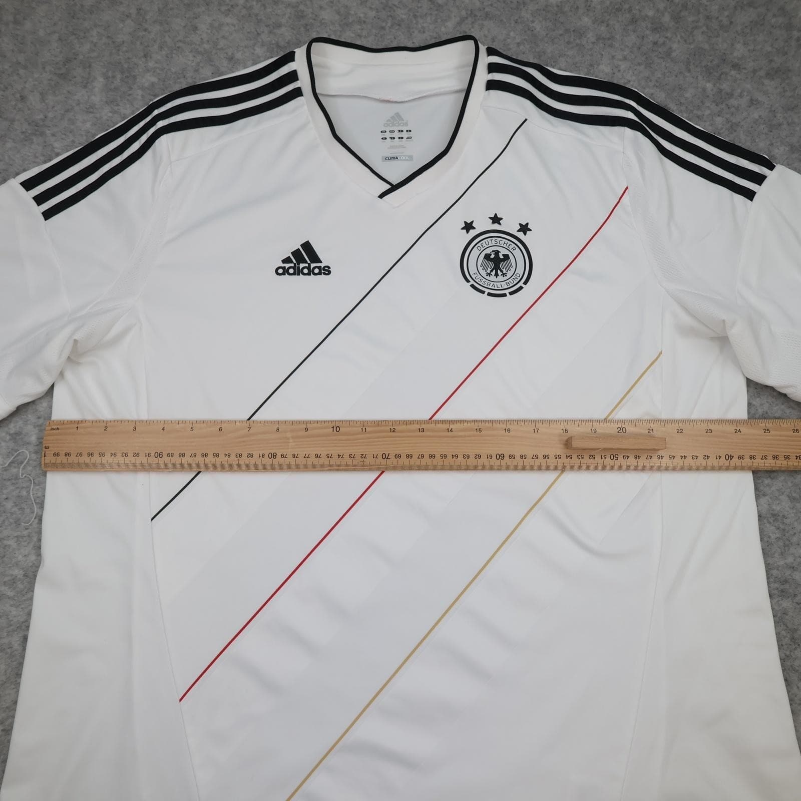 Germany Home Shirt Mens 2XL White 2012 2013 Football Adidas ClimaCool Jersey photo 10