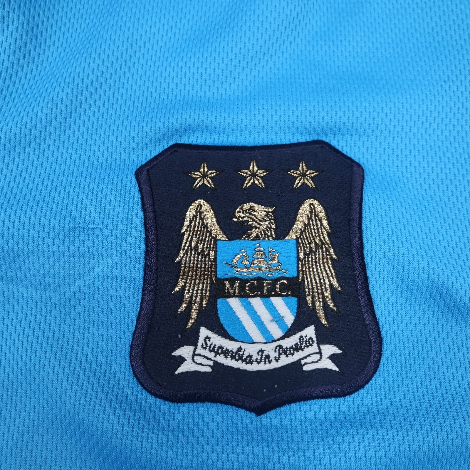 Manchester City Shirt Extra Large Blue Home Kit 2001 2002 Le Coq Sportif Jersey photo 4