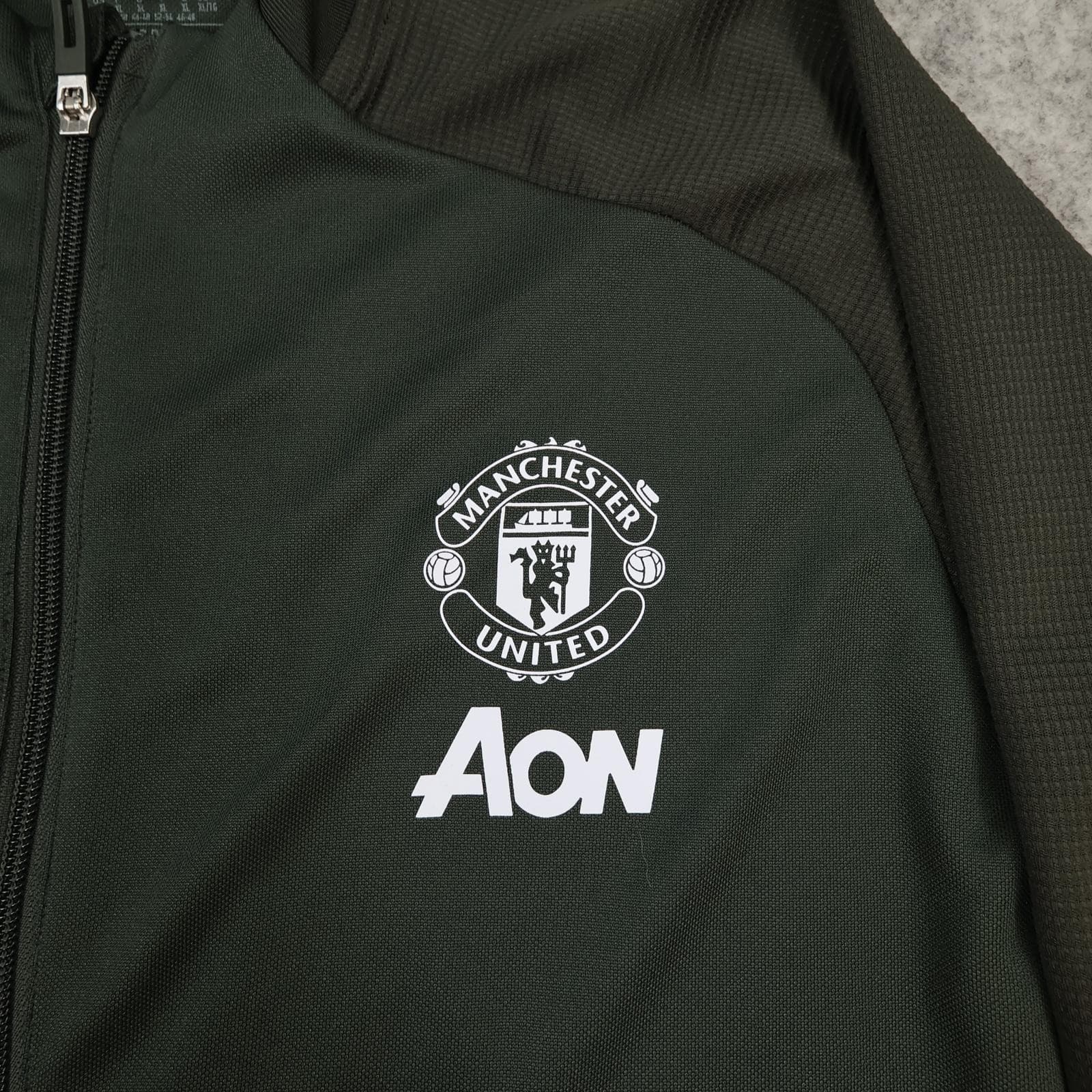 Manchester United Training Jacket Mens XL Green 2020 2021 Adidas Tracksuit photo 3