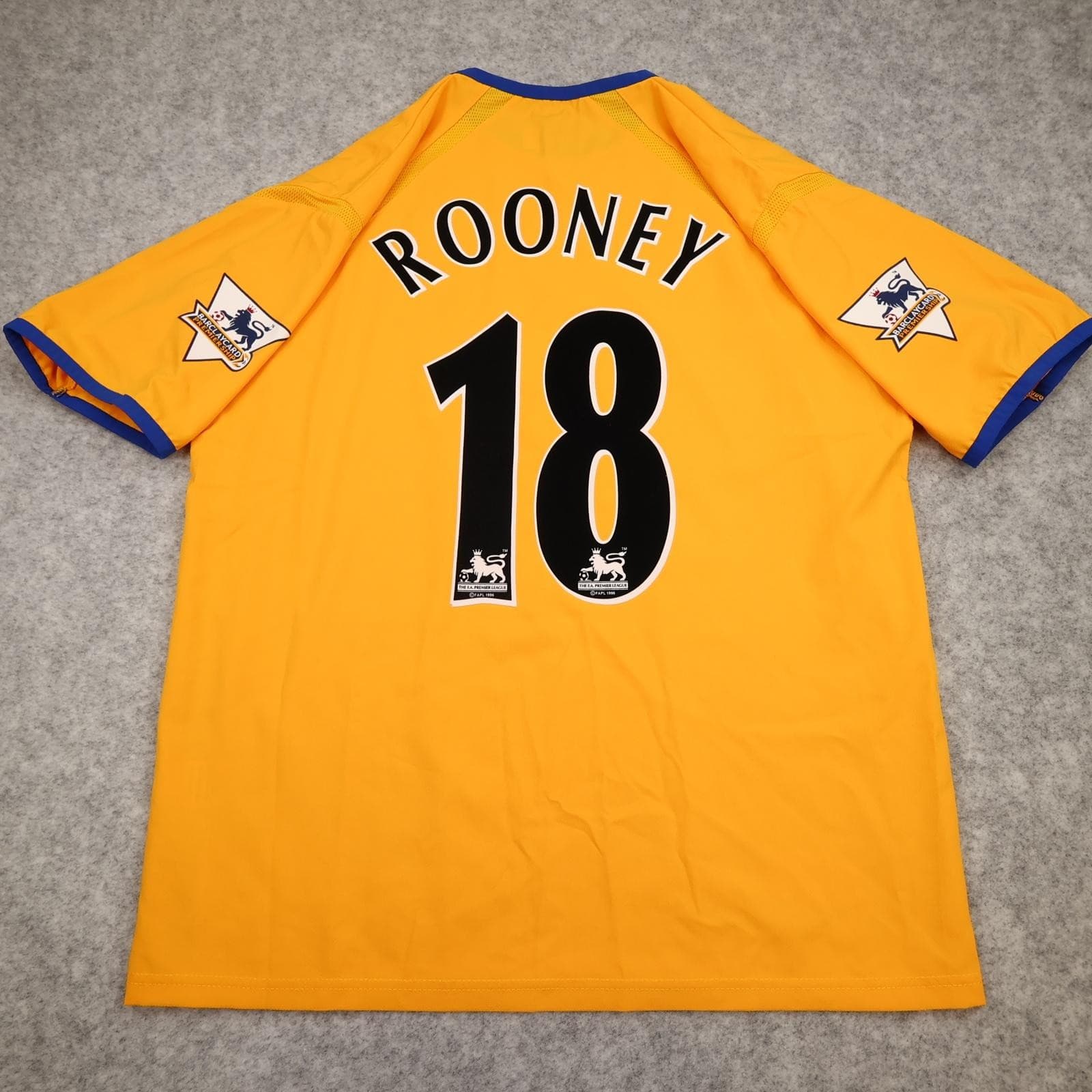 Vintage Everton Shirt Mens Large Gold Away 2003 2004 EPL Football Puma Rooney 18