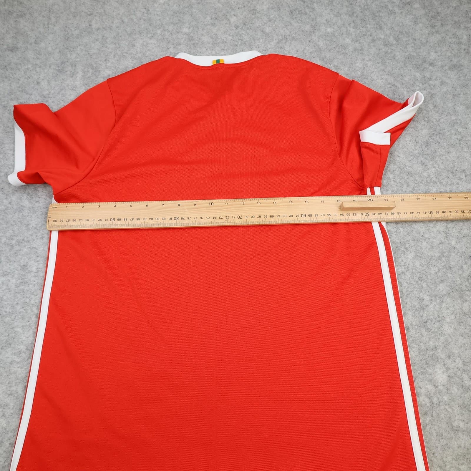Wales Home Shirt Mens Large Red Football 2018 2019 Adidas Soccer Jersey photo 7