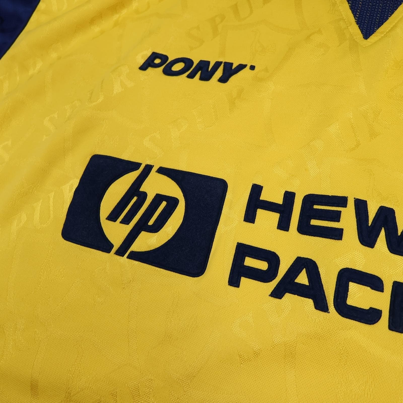 Vintage Tottenham Hotspur Shirt Mens XL Away 1995 1997 Pony Hewlett Packard photo 4