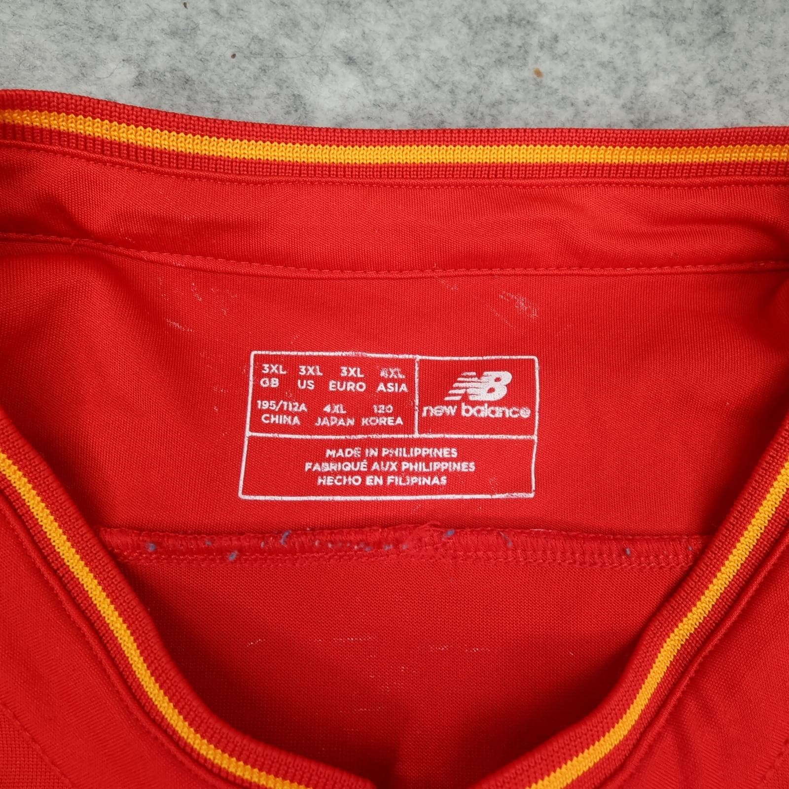 Liverpool Shirt Mens 3XL Red Home 2016 2017 New Balance Standard Chartered photo 7