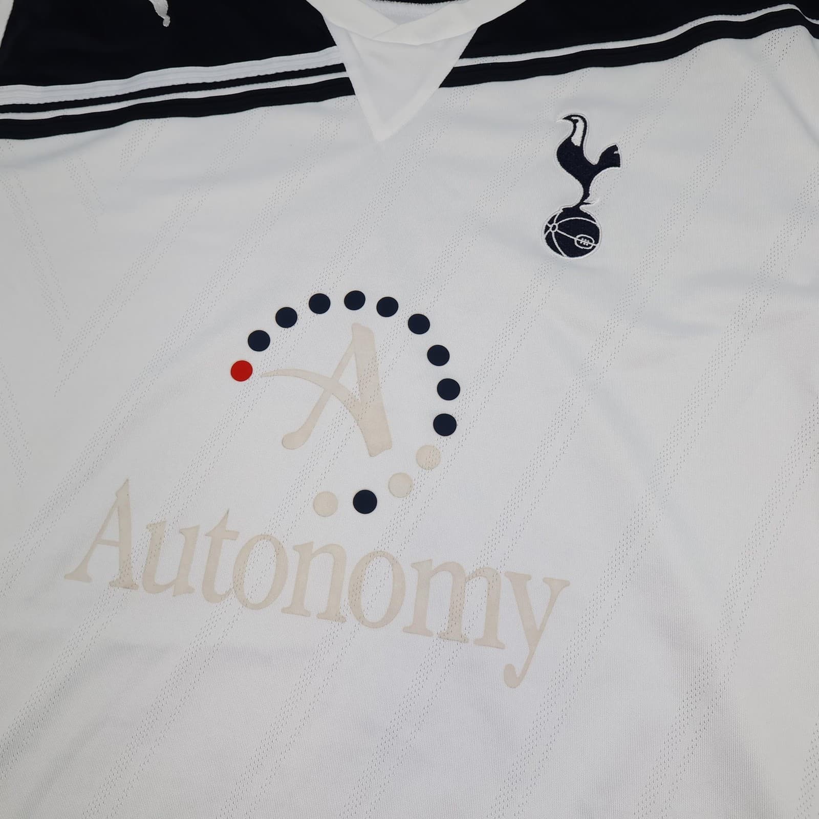 Tottenham Hotspur Shirt Mens XL White Home 2010 2011 Puma Soccer Jersey photo 3