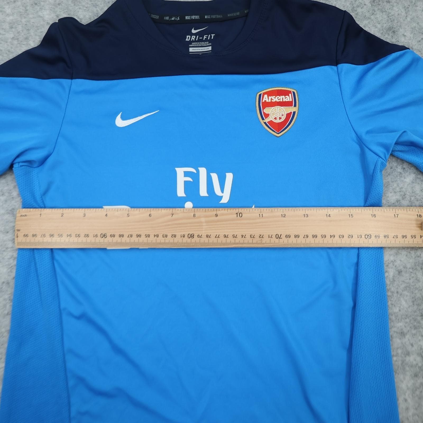 Arsenal Training Shirt Youth 12-13 Years Blue Football Nike Fly Emirates Jersey photo 9