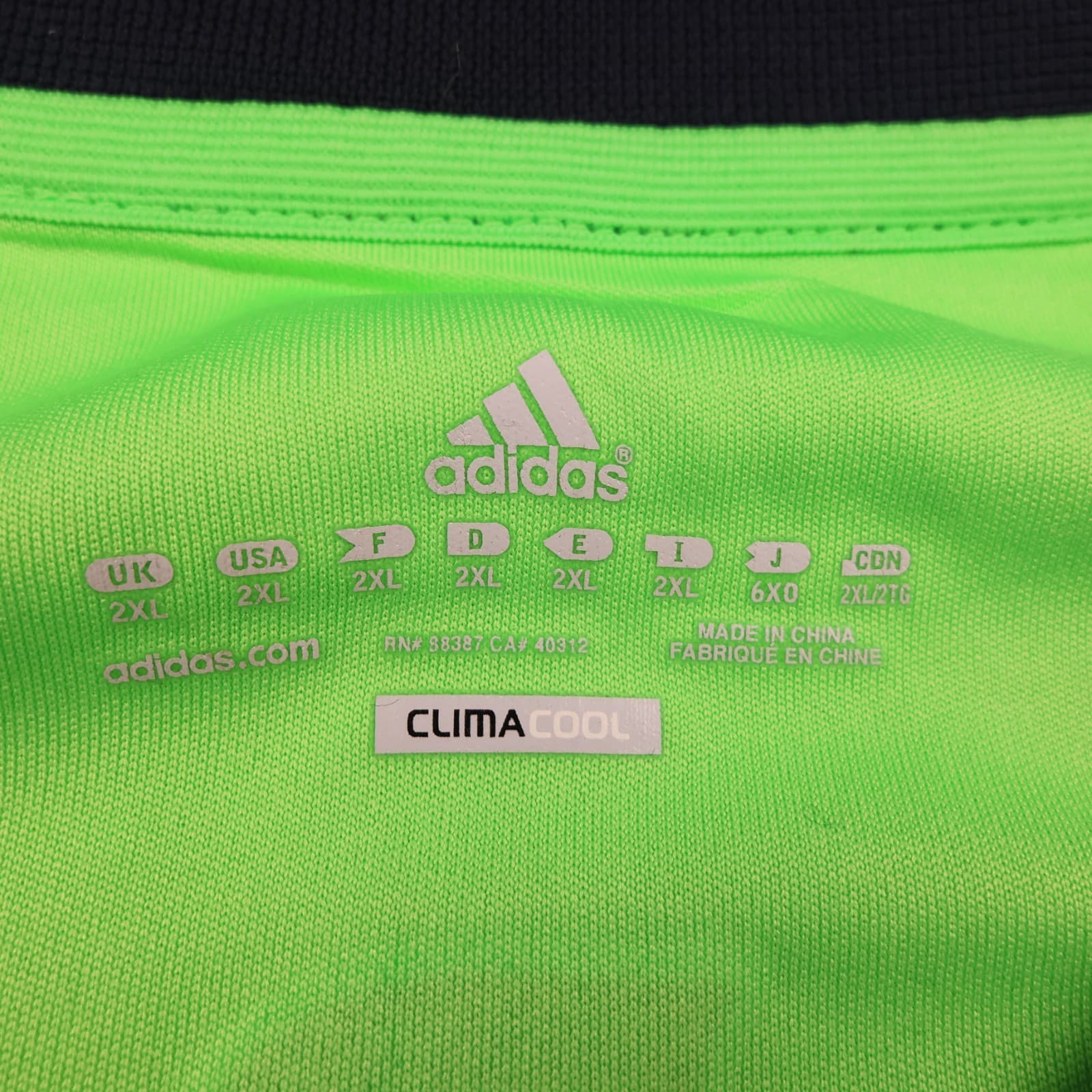 Chelsea Shirt 2XL Green Third Kit 2010 2011 Adidas Soccer Jersey Frank Lampard photo 6