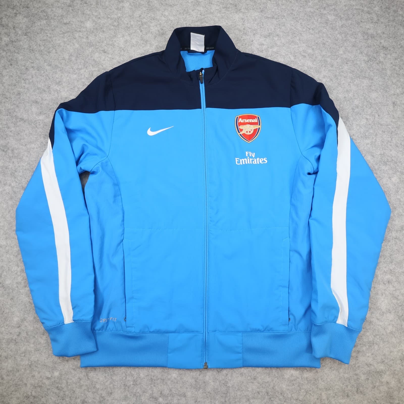 Arsenal Football Jacket Medium Blue Training Tracksuit Jacket Nike 2010 2011