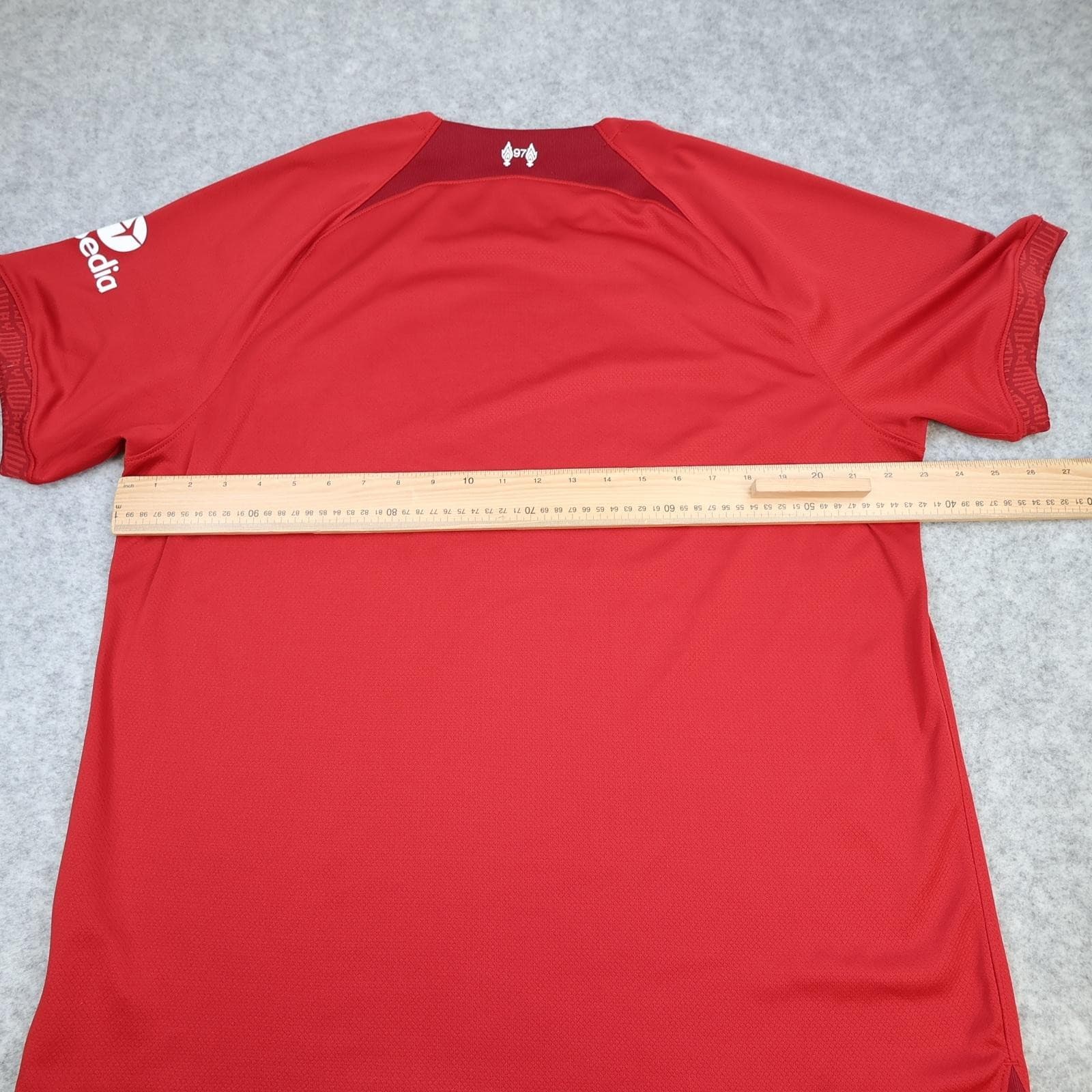 Liverpool Shirt Mens XL Red Home 2022 2023 Nike Standard Chartered Soccer Jersey photo 8